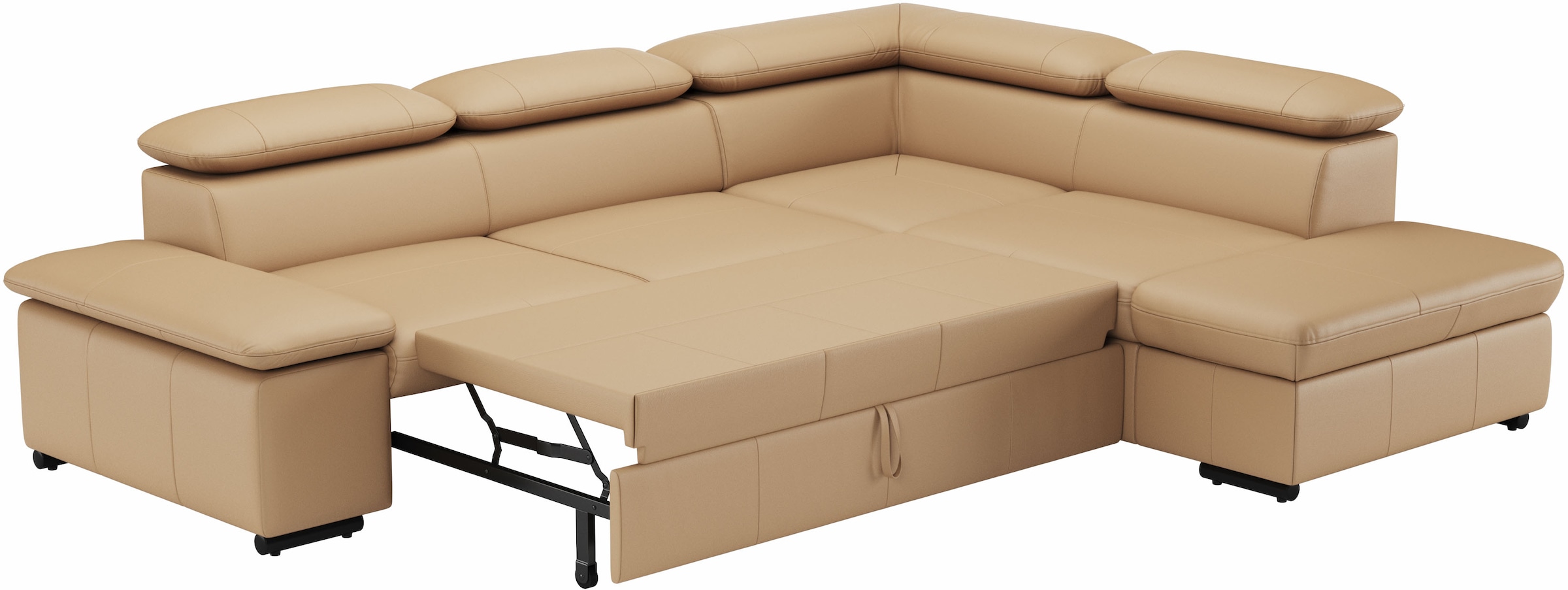 sit&more Ecksofa »Alcudia L-Form«, mit Armteilverstellung, optional Kopfteilverstellung und Bettfunktion
