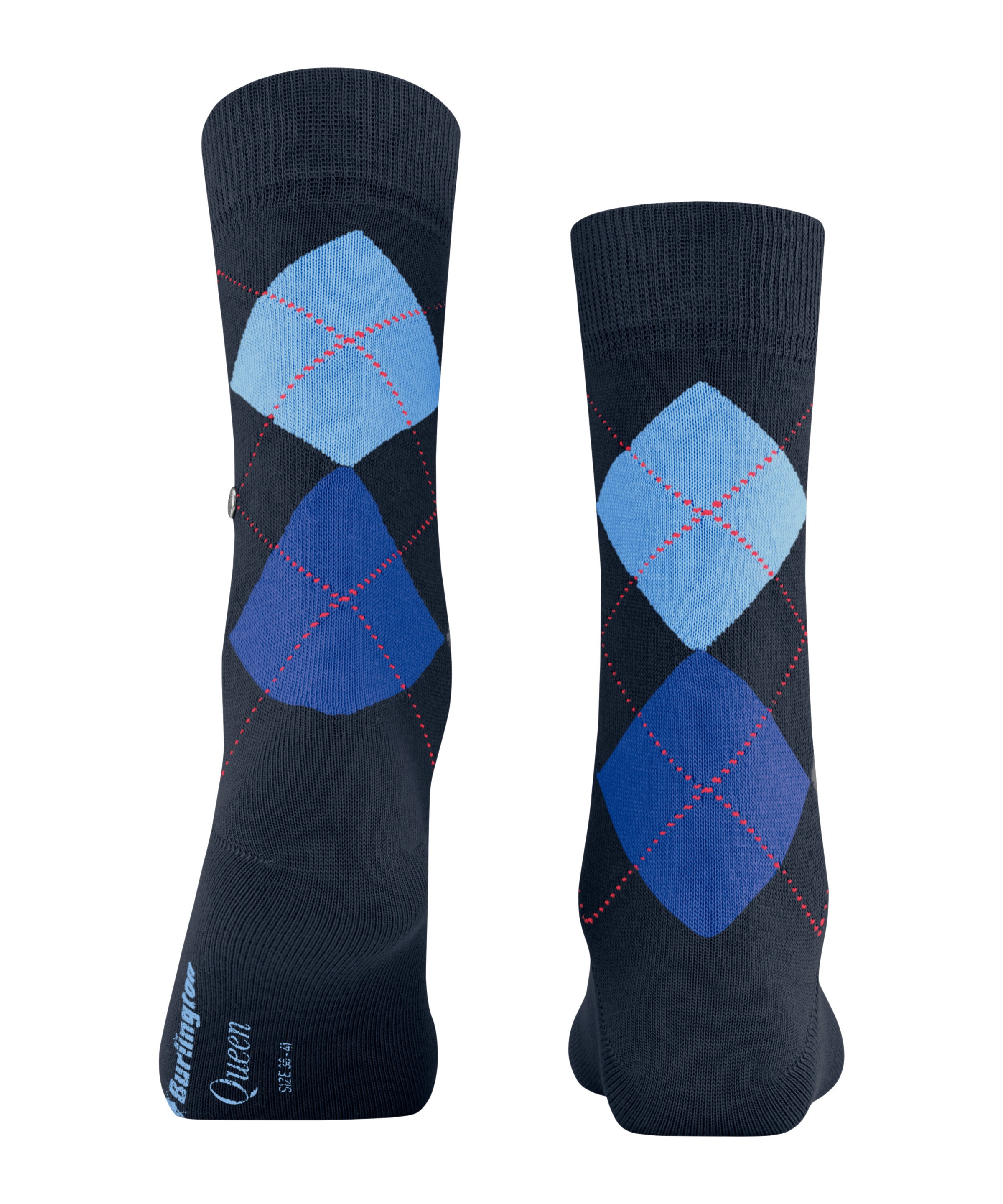 Burlington Socken »Queen« Einheitsgröße 36-41, Argyle-Muster, gekämmte Baumwolle