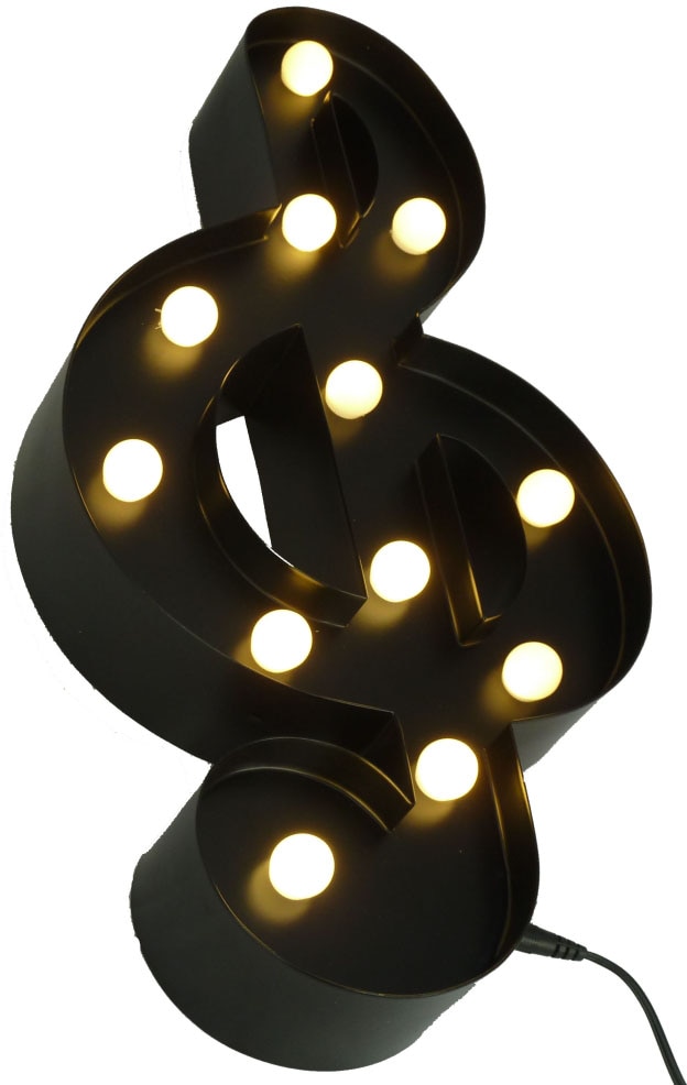 MARQUEE LIGHTS LED Dekolicht »Music-Clef«, 12 flammig, Leuchtmittel LED-Mod günstig online kaufen