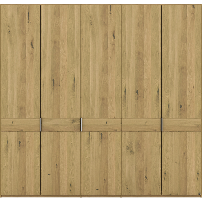 MUSTERRING Drehtürenschrank »Savona, Kleiderschrank, Schrank, Garderobe, teilmassiv Eiche« mit Türdämpfern, in 5 Breiten & 2 Höhen, extra Böden,...