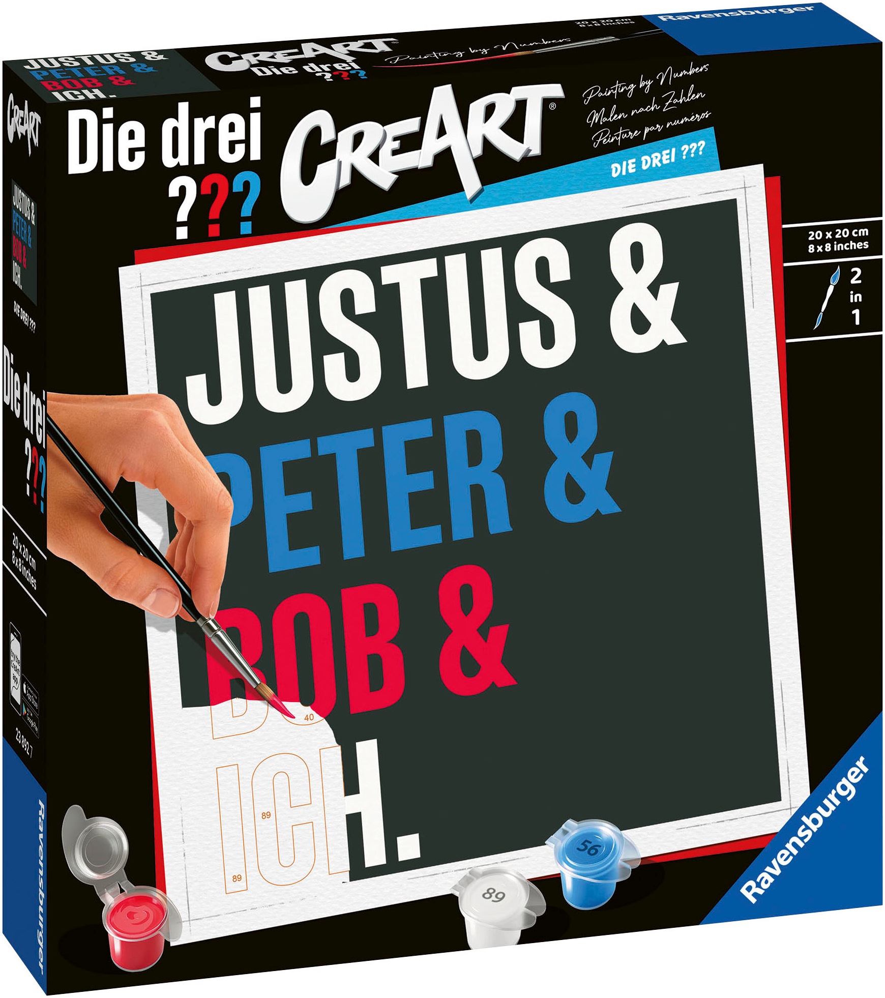 Ravensburger Malen nach Zahlen »Die drei ???«, Made in Europe