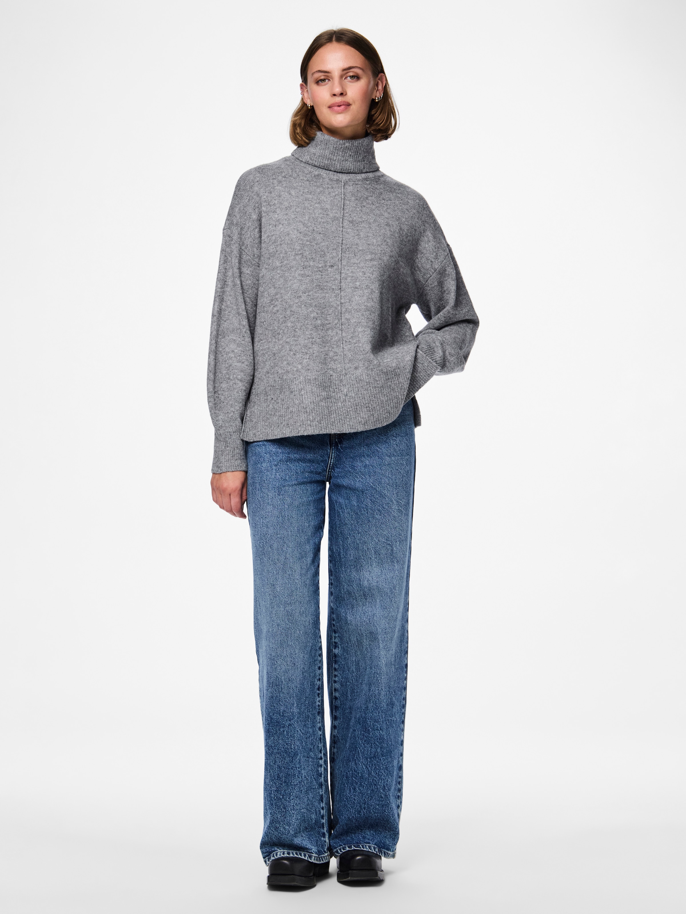 pieces Rollkragenpullover »PCMALOU LS ROLLNECK KNIT NOOS BC«