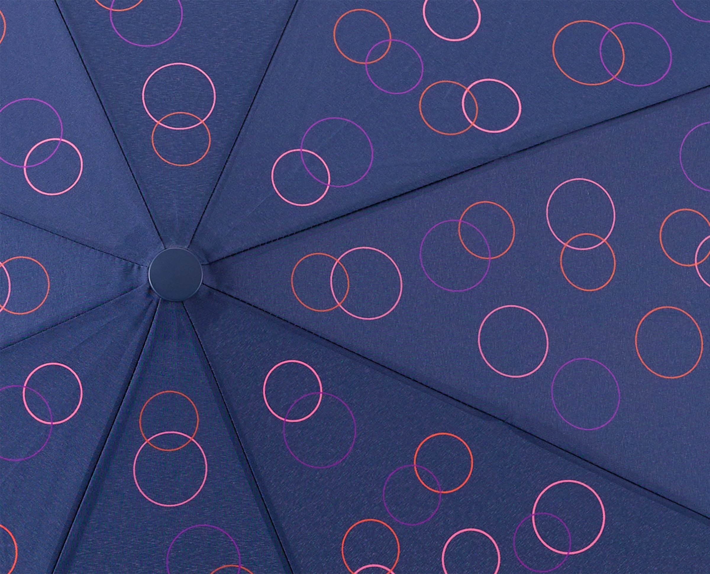 EuroSCHIRM® Taschenregenschirm »Umwelt-Taschenschirm, marine, Kreise pink«  kaufen