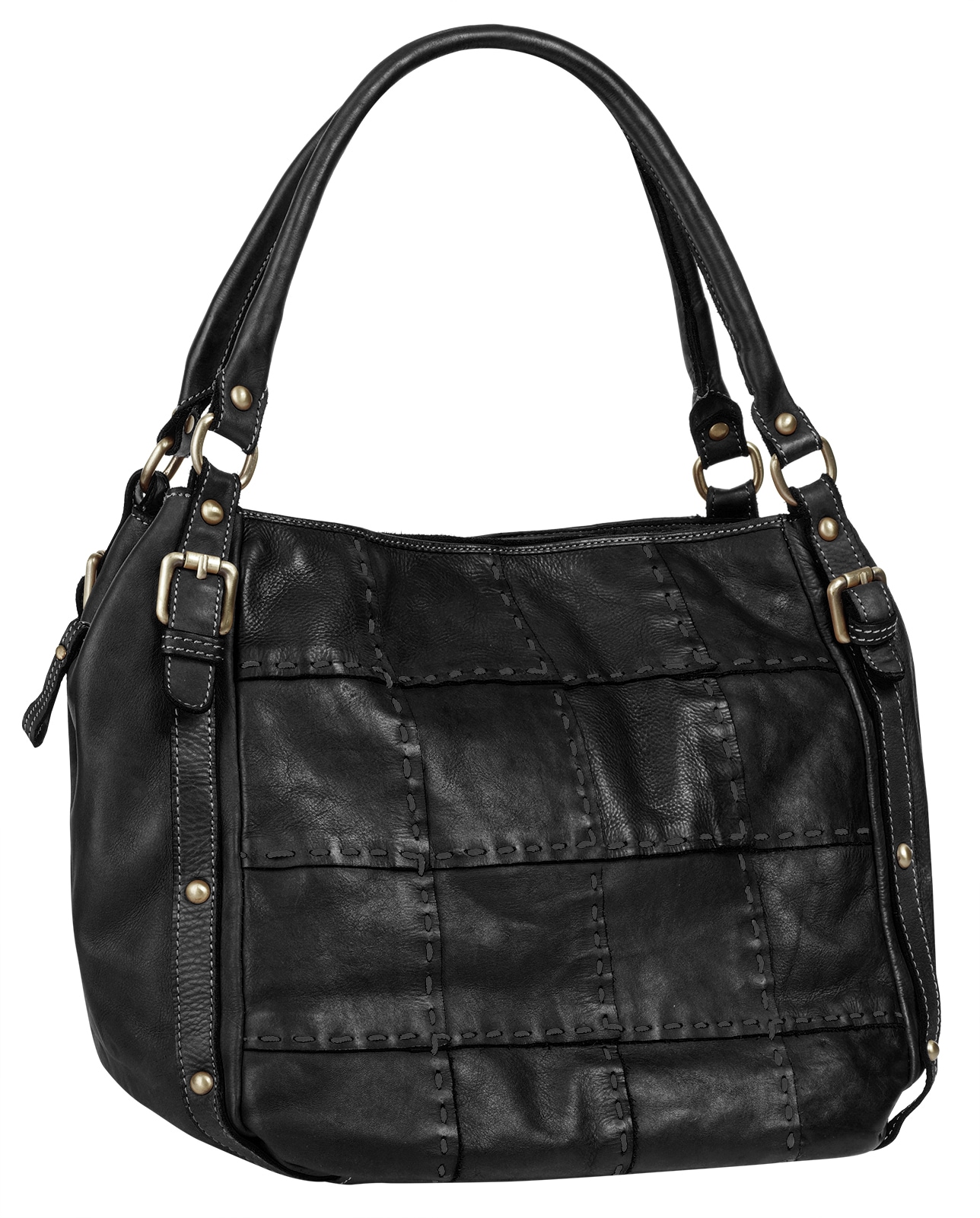 Samantha Look Shopper echt Leder, Made in Italy