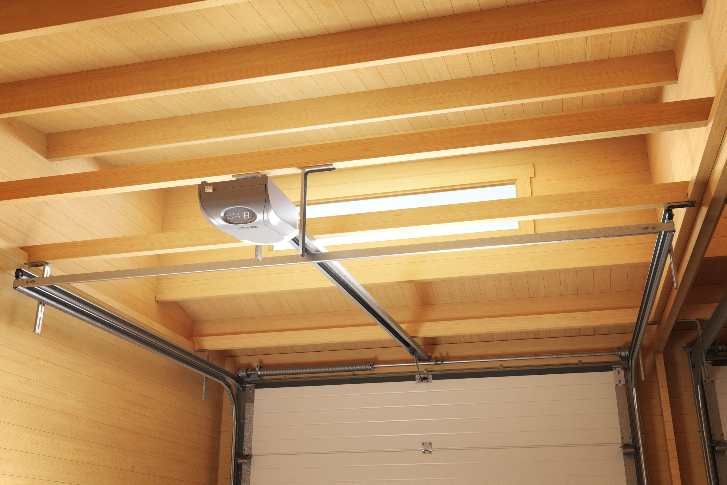 Nordic Holz Garage »BAHAMAS«, BxT: 680x560 cm, 205 cm Einfahrtshöhe, mit Sektionaltor