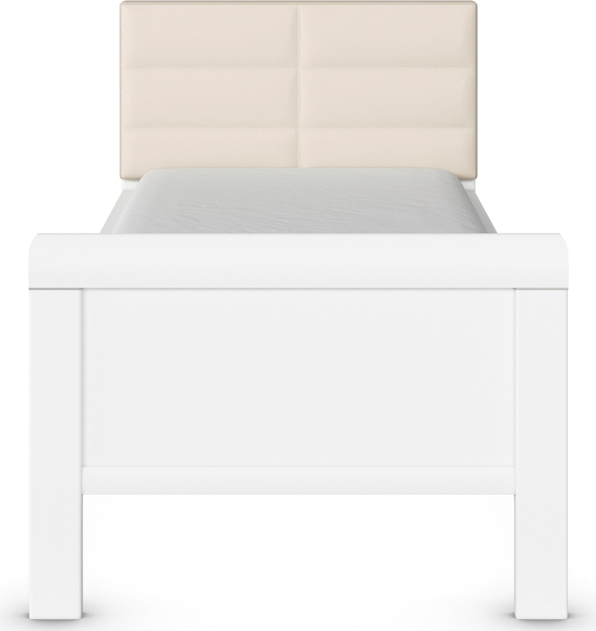 rauch Bett »Bett Einzelbett Stollenbett EVELYN«, in Komforthöhe mit Polsterkopfteil in elegantem Stil MADE IN GERMANY