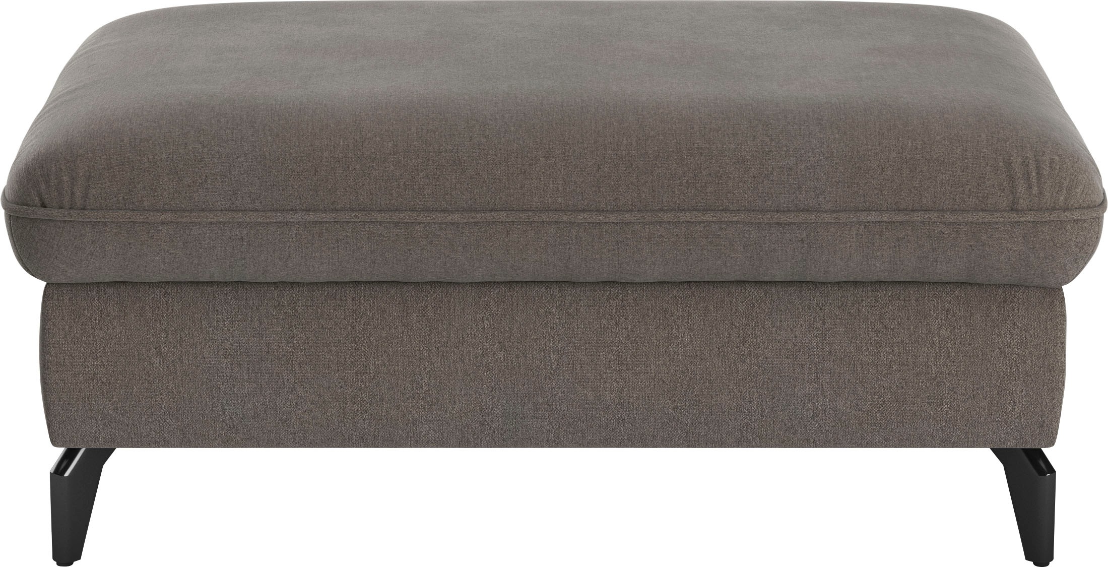 sit&more Polsterhocker »Leandro« mit schwarzen Metallfüßen