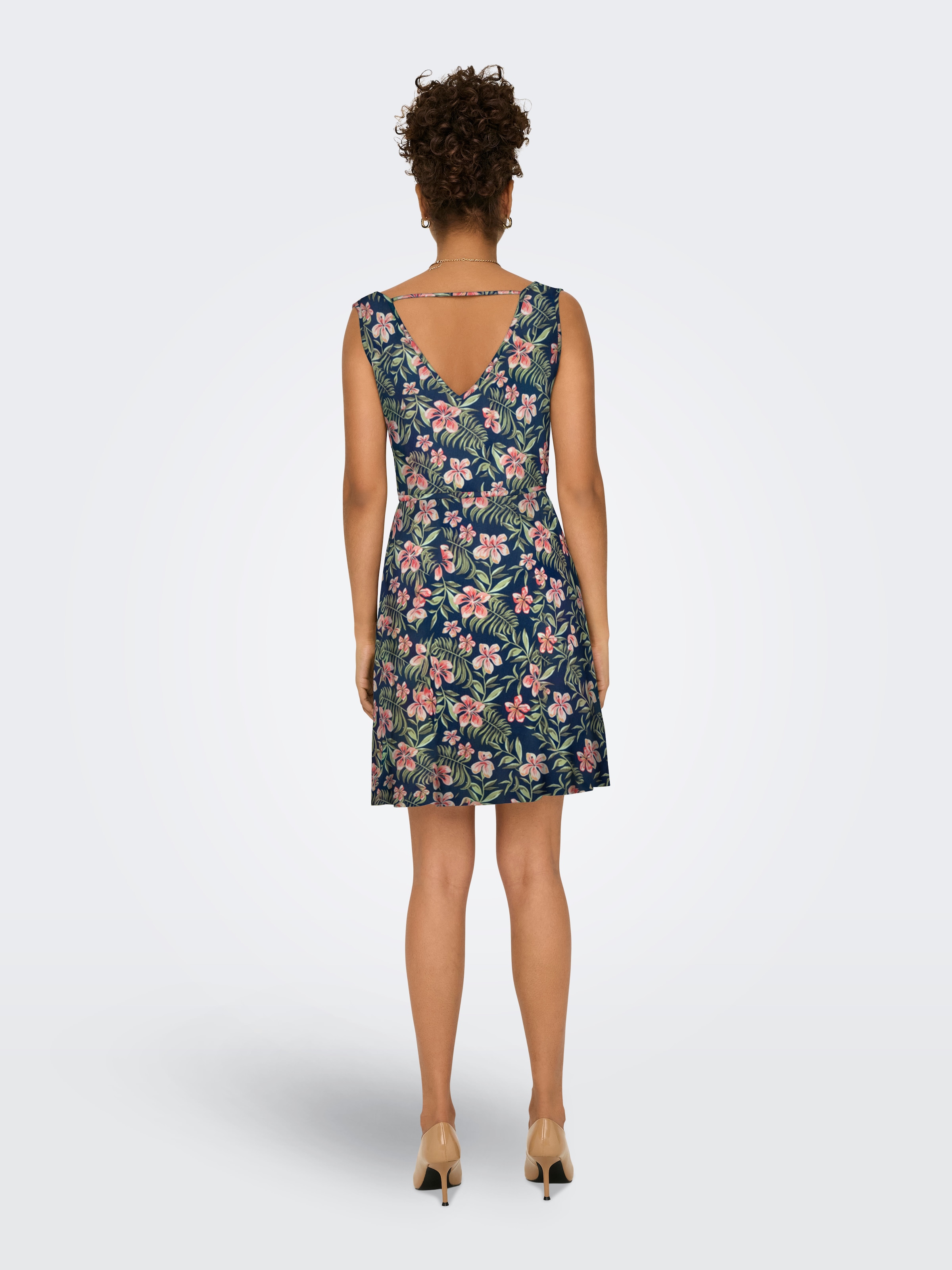 ONLY Minikleid »ONLNOVA LIFE VIS SARA STRING DRESS AOP«