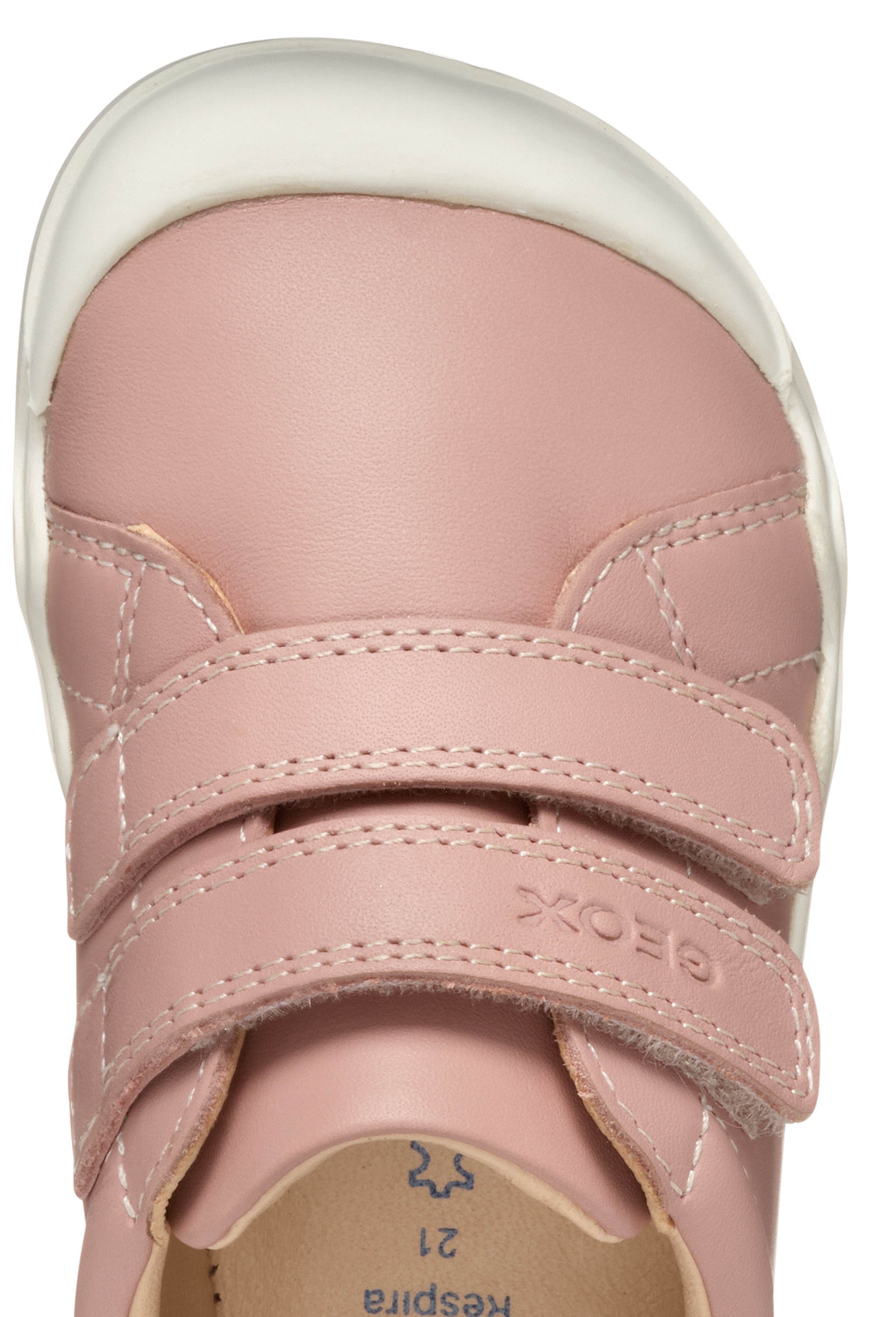 Geox Sneaker »B STEPPIEUP GIRL«  , Sneaker, Klettschuh, Babyschuh mit modischer Perforierung