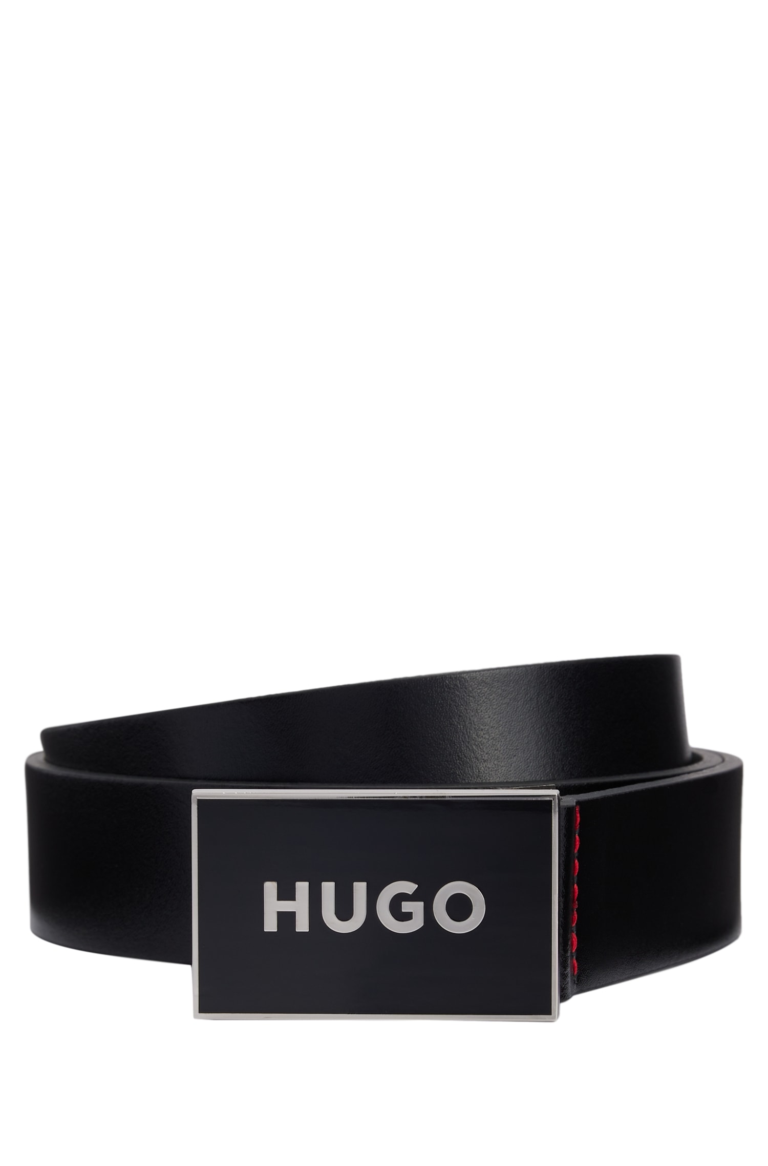 HUGO mit Schnalle Markenlabel auf »Gerrity_Sz30«, bei der online Ledergürtel