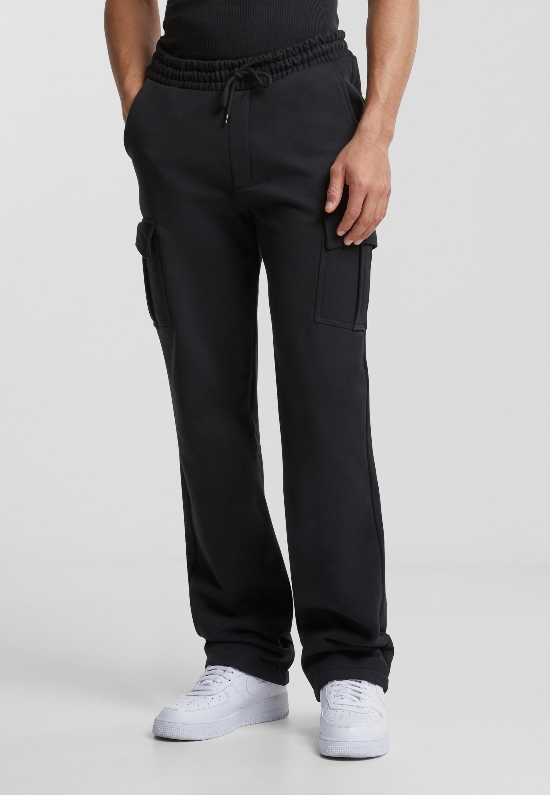 URBAN CLASSICS Cargohose »Urban Classics Herren Heavy Straight Leg Cargo Sweatpants«