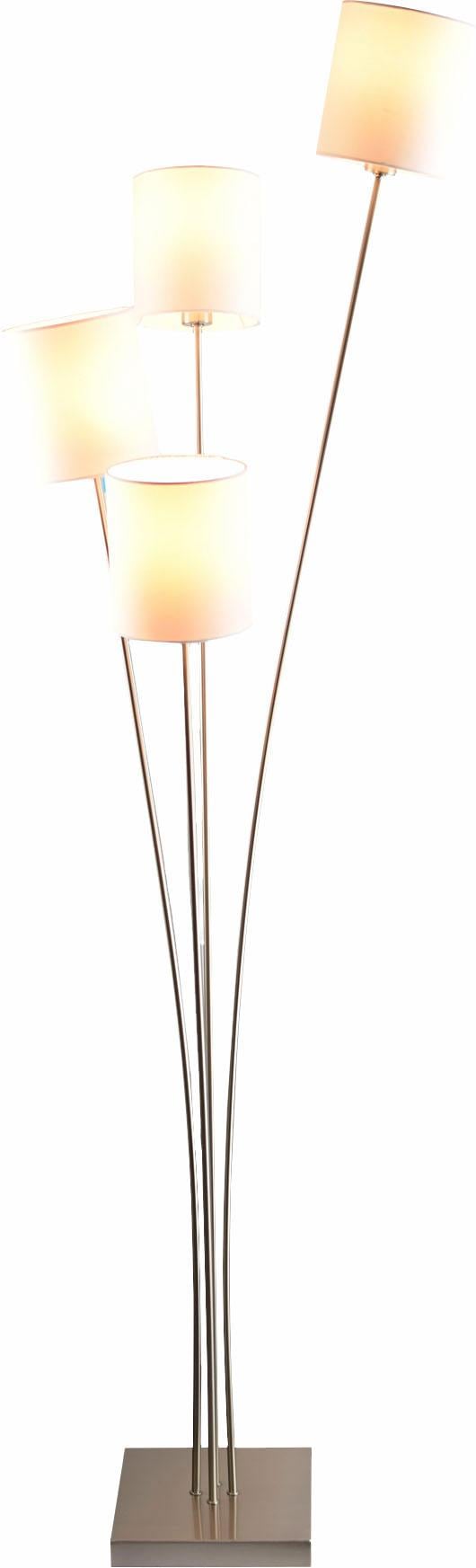 Home affaire Stehlampe »Rivera«, 4 flammig-flammig, Stehleuchte mit Stoff  Schirmen, verstellbar online kaufen