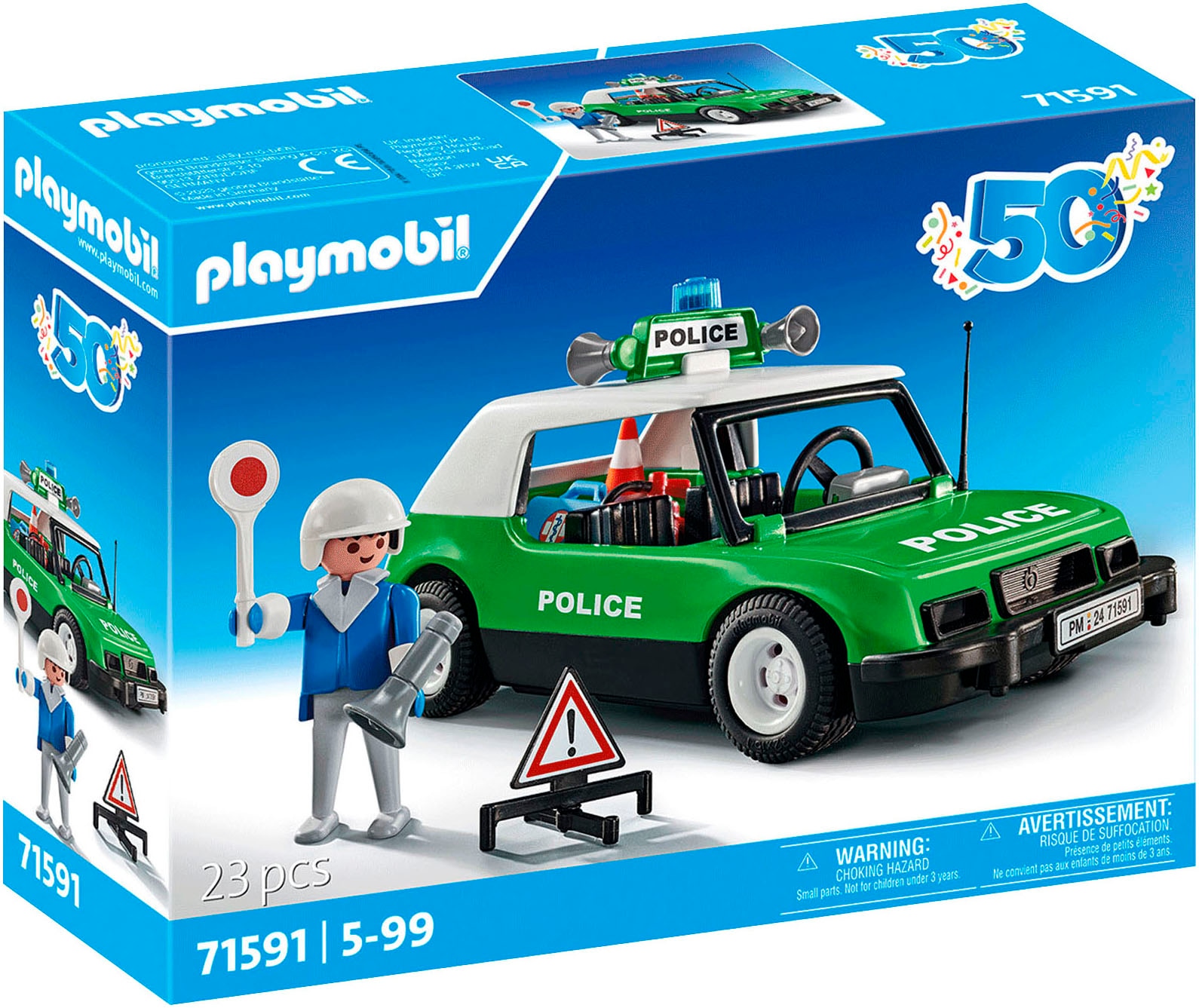 Konstruktions-Spielset »Classic Polizeiauto (71591), City Life«, (23 St.), Made in Europe
