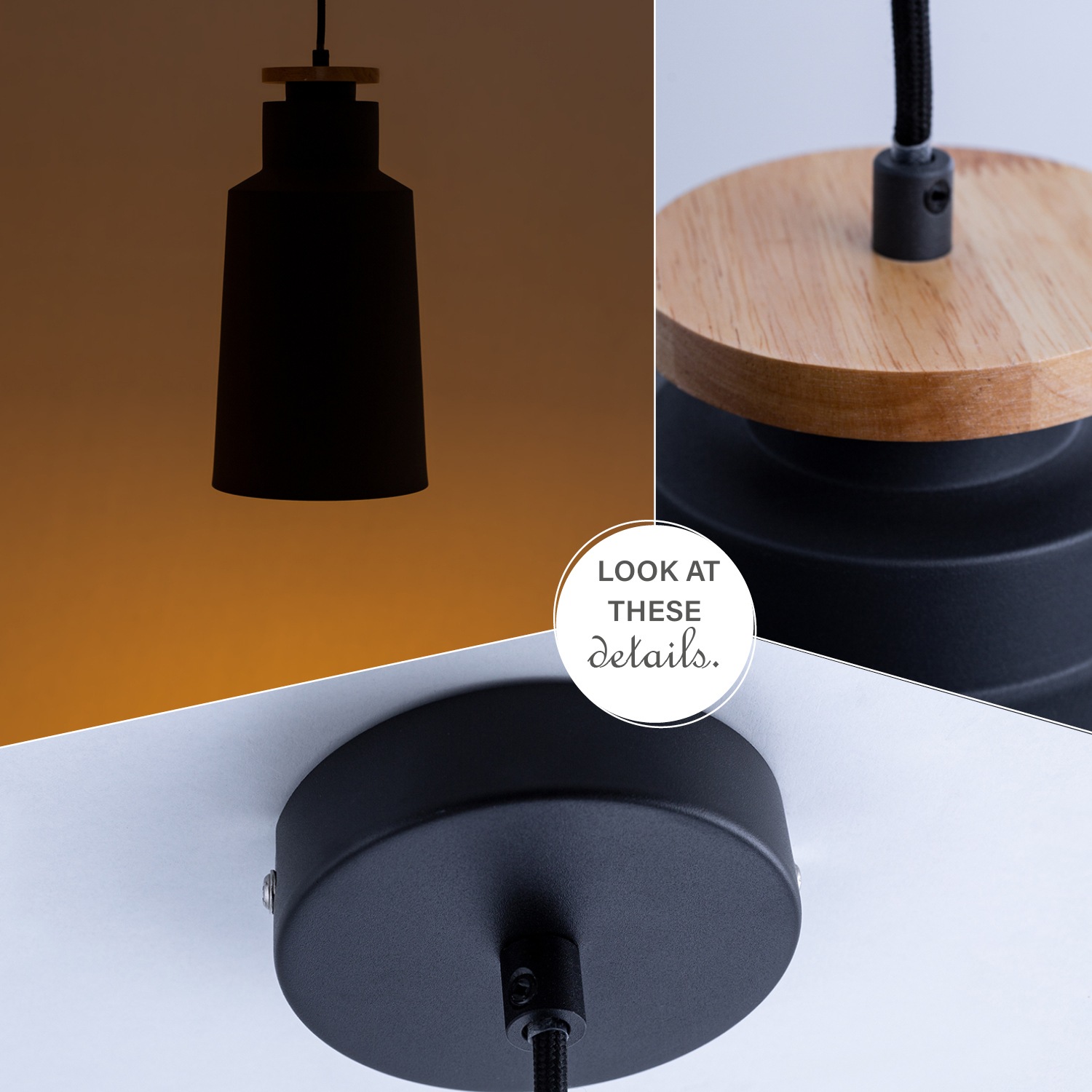 Paco Home Pendelleuchte »JACK I«, 1 flammig, Leuchtmittel E27 | ohne Leuchtmittel, Hängelampe Esszimmer Küchenlampe Esstischlampe Skandinavisch E27