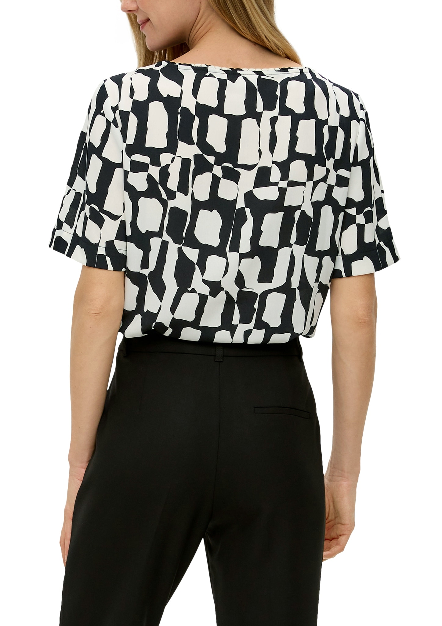 s.Oliver BLACK LABEL Shirtbluse, gemustert