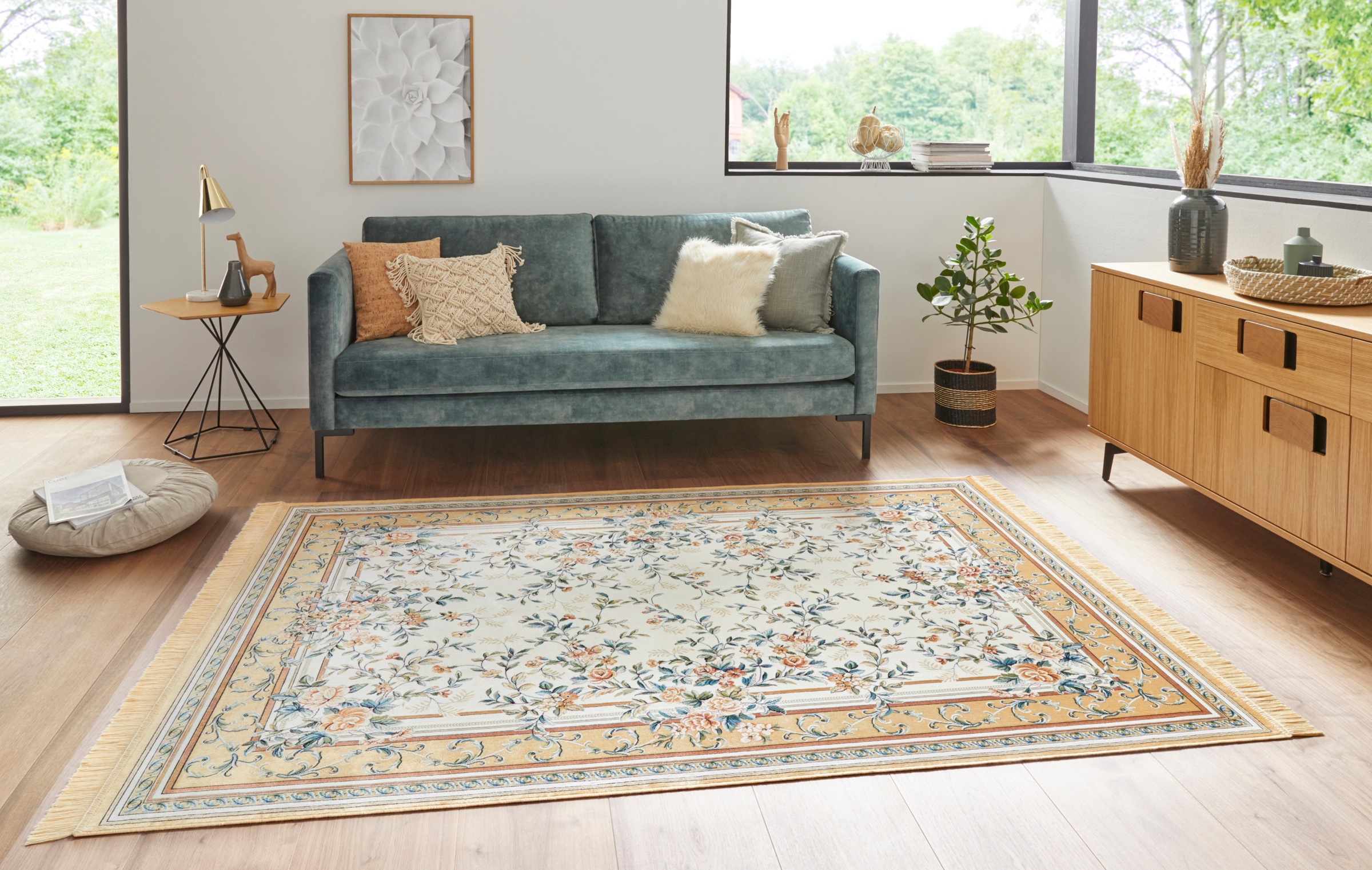 HANSE Home Teppich »Antik Flowers«, rechteckig, 5 mm Höhe, Orientalisch mit günstig online kaufen