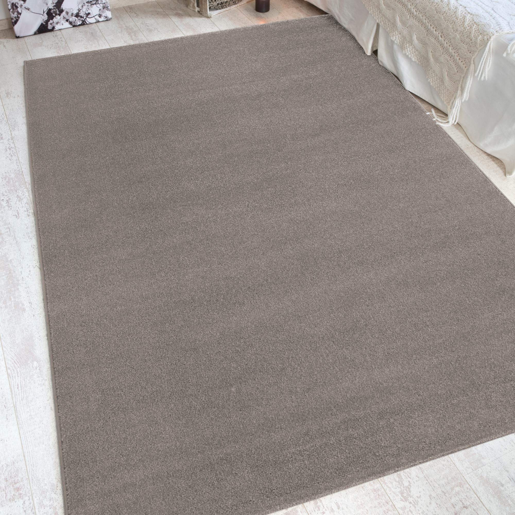Andiamo Teppich »Jerez«, rechteckig, 8 mm Höhe, Kurzflor, gewebt, Uni-Farben, auch als Läufer
