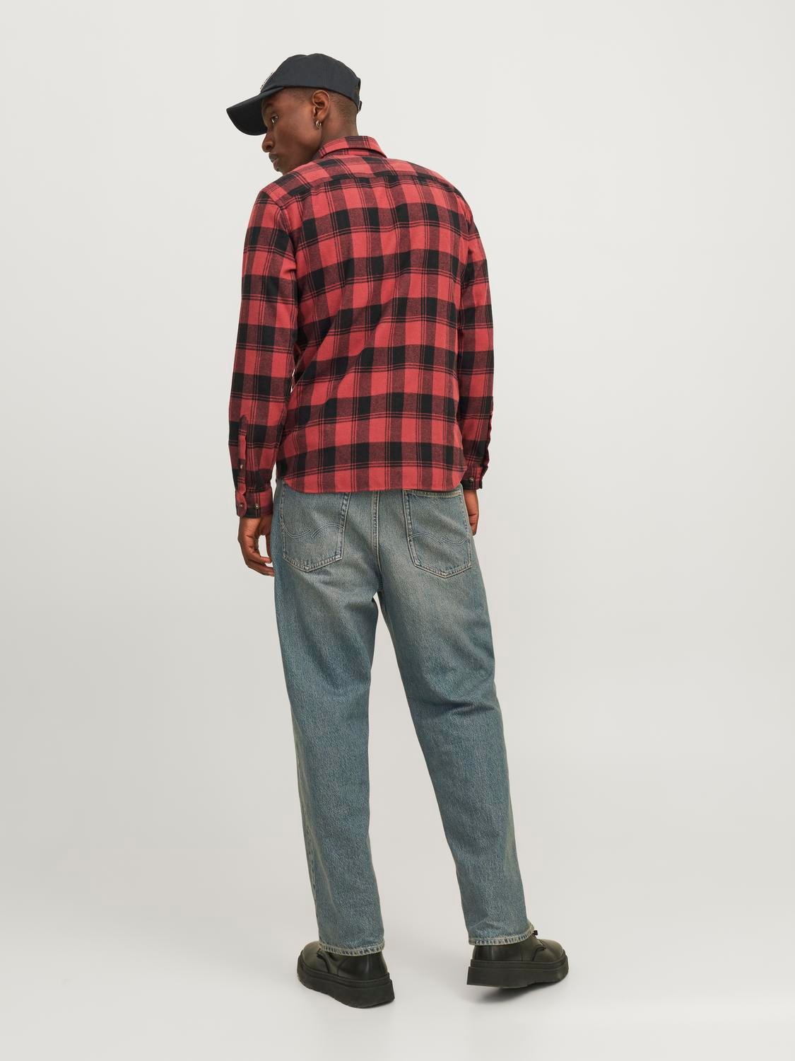 Jack & Jones Langarmhemd »JJJOSHUA FALL BUFFALO SHIRT LS«