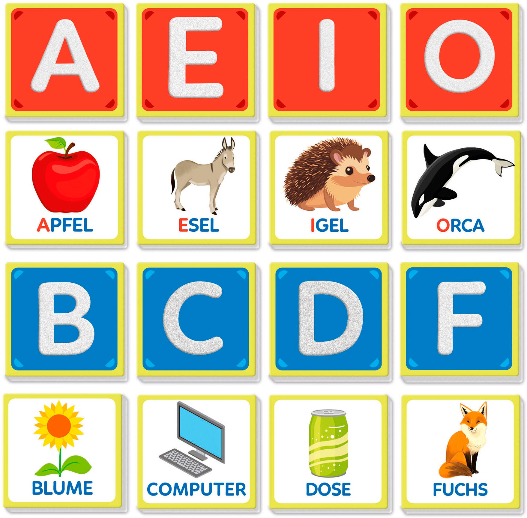 Clementoni® Spiel »Education, Taktile Buchstaben (Montessori)«, Made in Europe