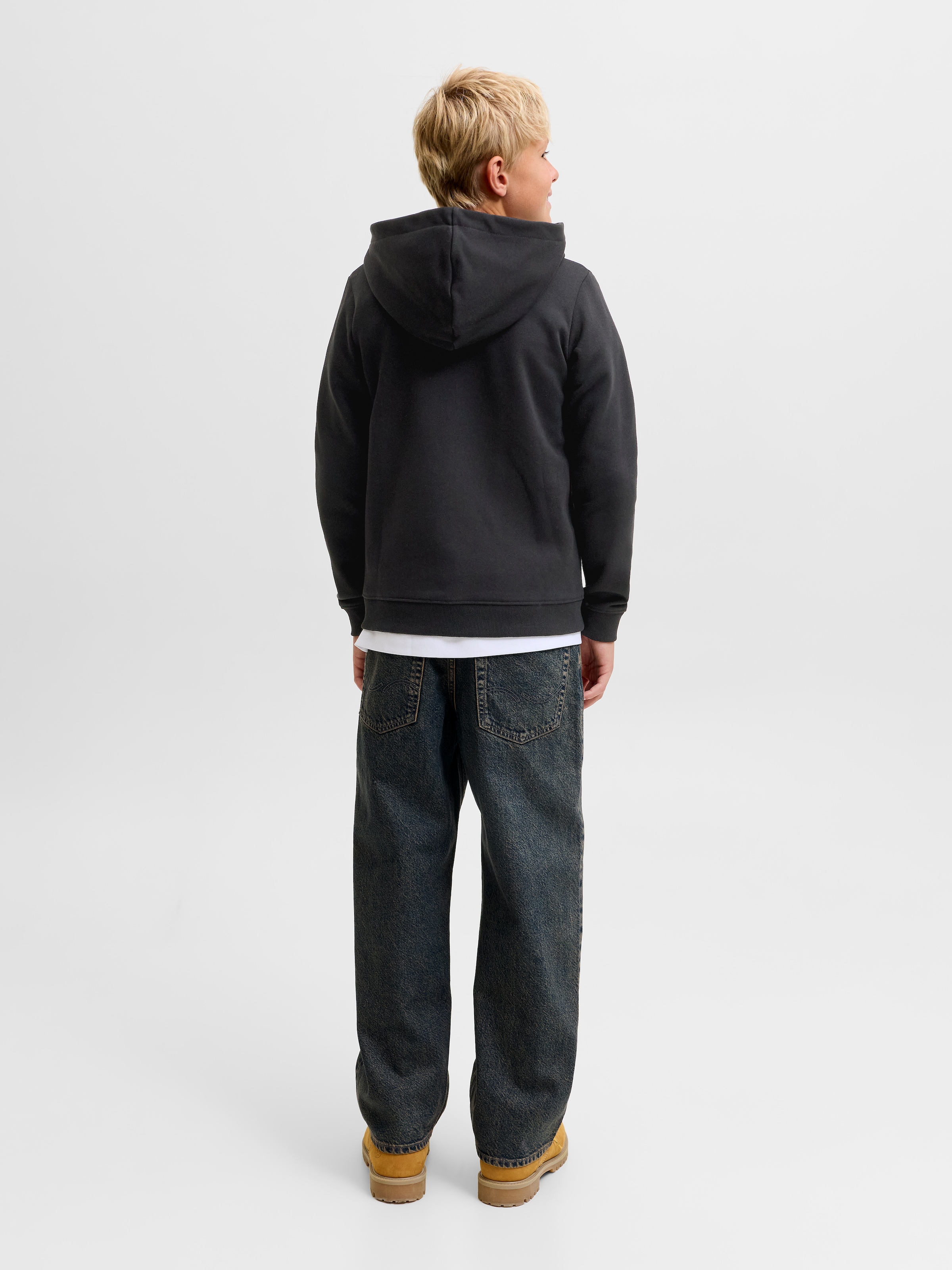 Jack & Jones Junior Kapuzensweatjacke »JJAERO SWEAT ZIP HOOD JNR« Baumwollmischung, regular fit