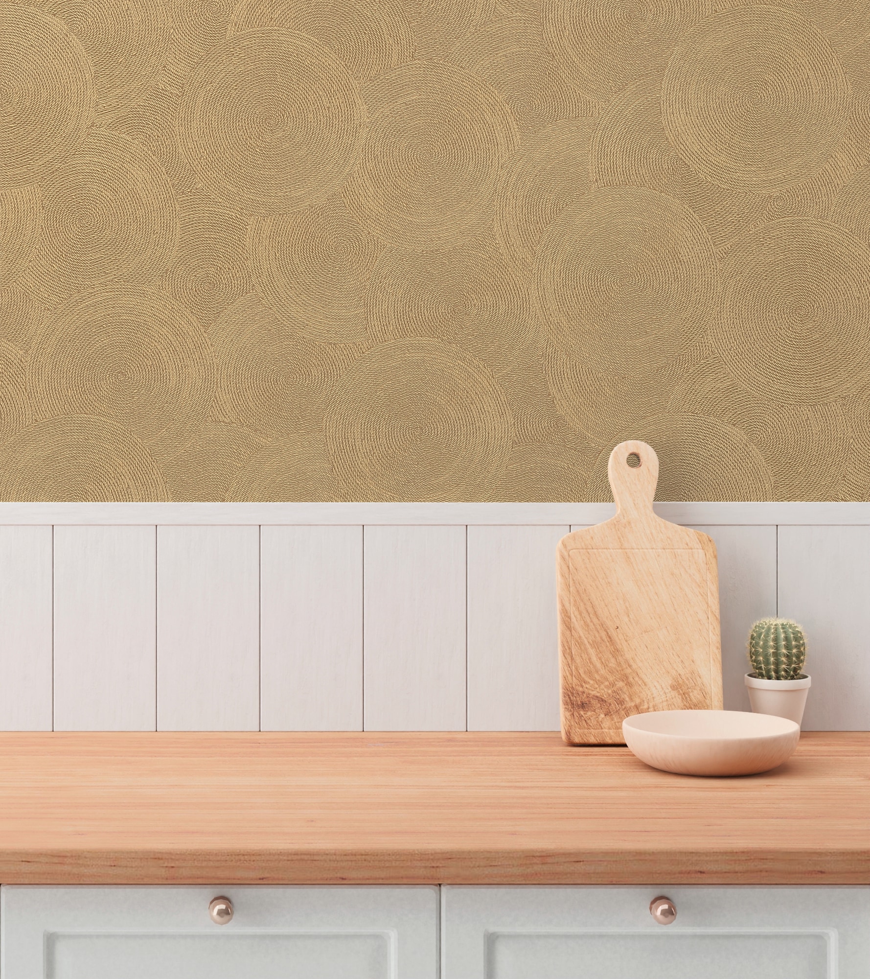 A.S. Création Vliestapete »mit kreisförmigem Muster Akzentwände« matt strukturiert Moderne Vliestapete mit dynamischem Kreis-Design