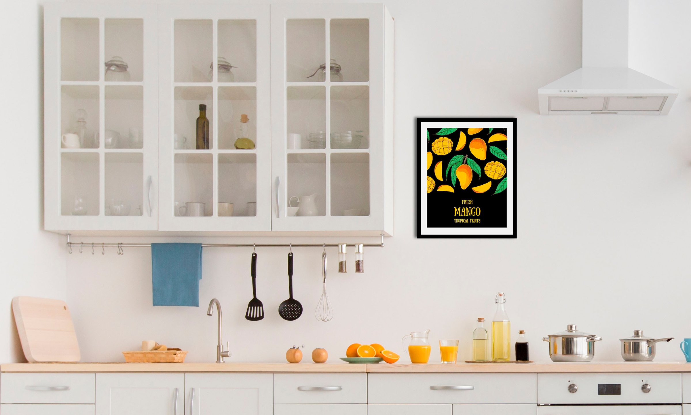 queence Bild »Fresh Mango« Abstrakt   Essen   Figuren   Kunst   Lebensmitte günstig online kaufen