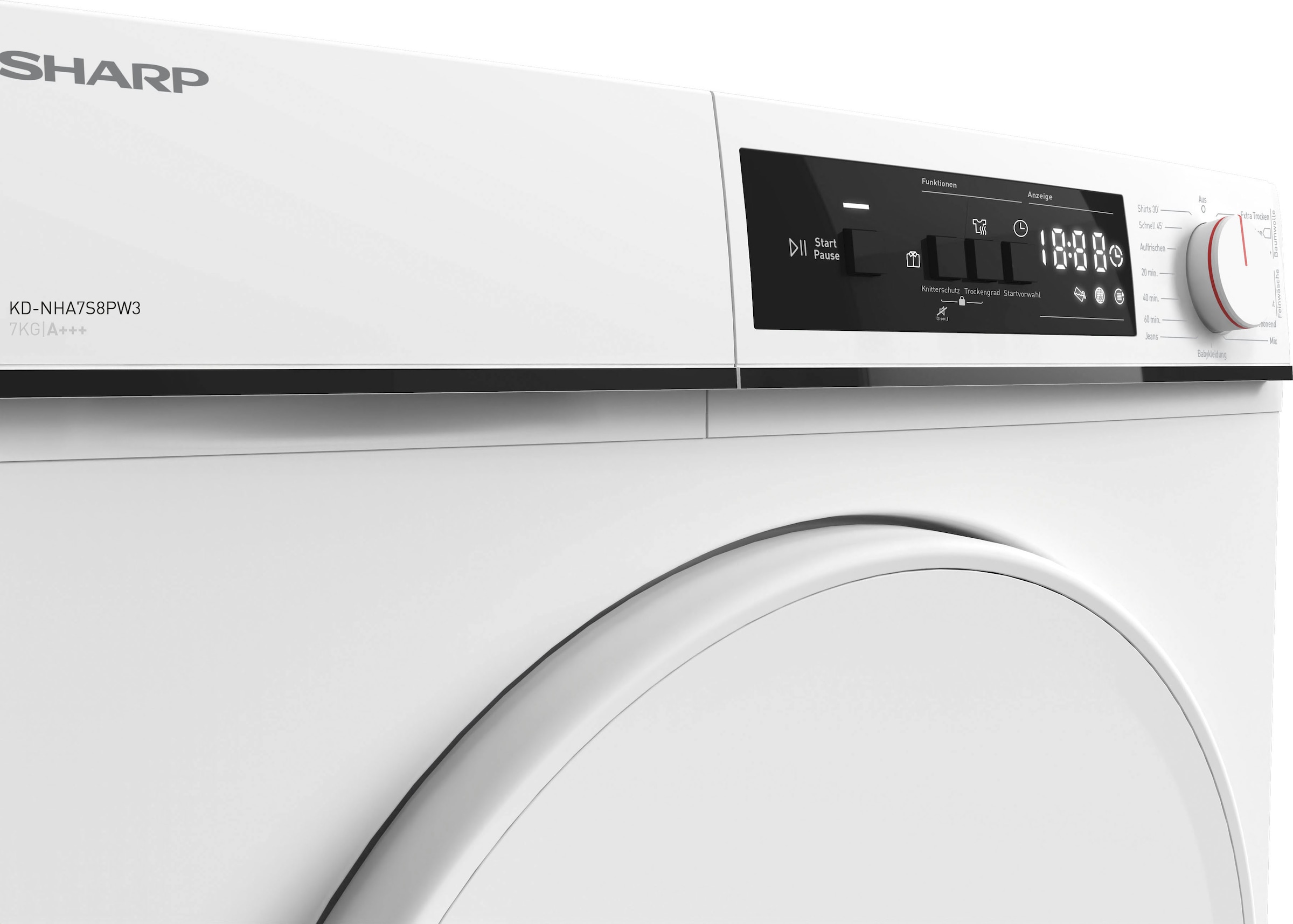 Sharp Wärmepumpentrockner »KD-NHA7S8PW3-DE«, 7 kg