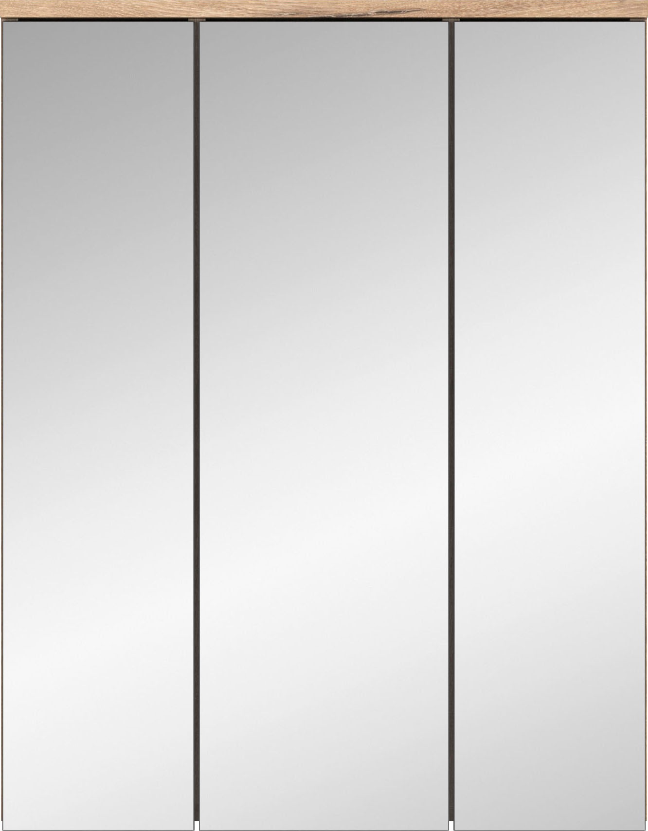 INOSIGN Badmöbel-Set »Riga, 2 teilig, inklusive LED Beleuchtung, bestehend aus:«, (Set), Waschbeckenunterschrank, Spiegelschrank, LED Badaufsatzleuchte
