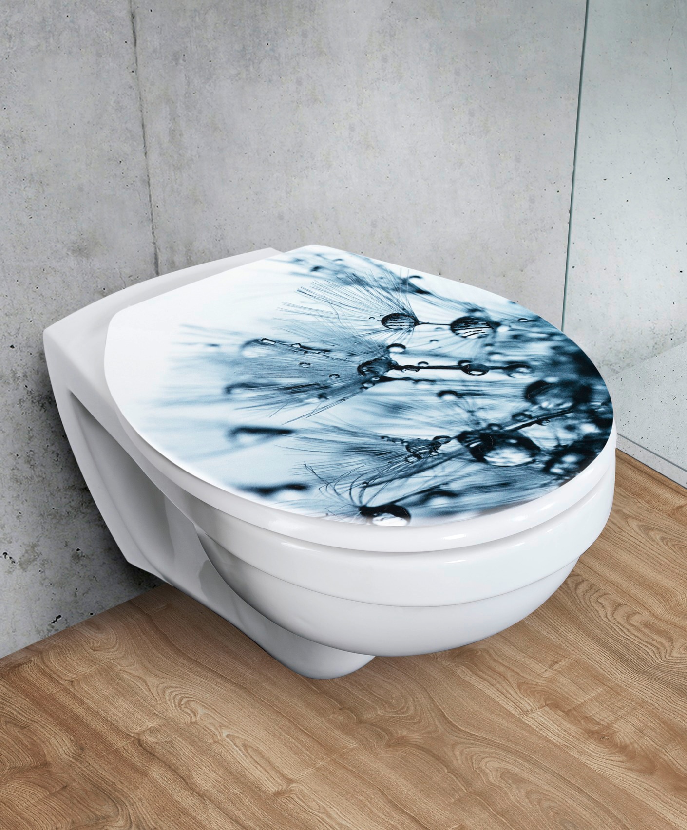 WENKO WC-Sitz »Sereno mit Relief«, (1 St.), Thermoplast