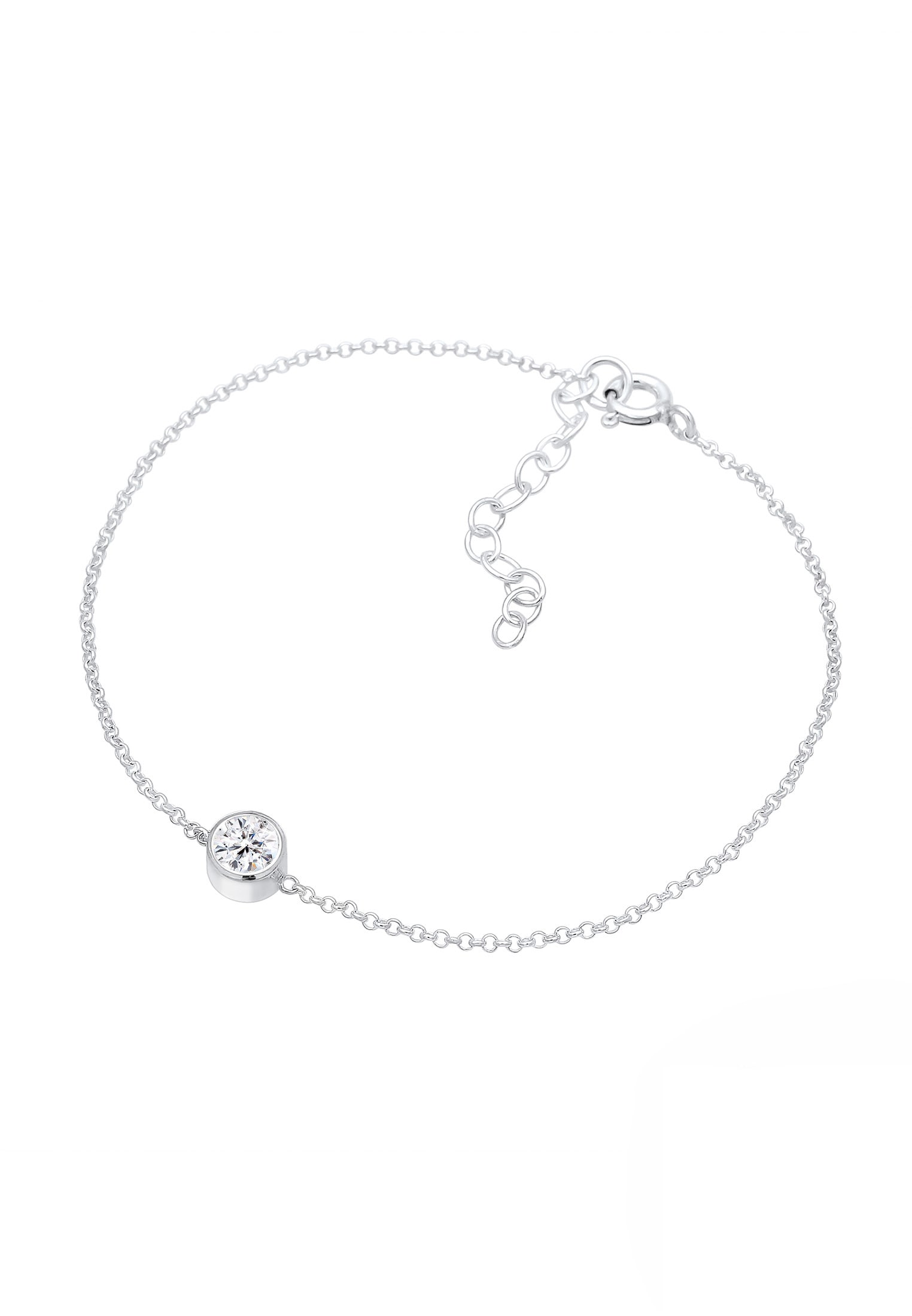 Elli Armband »Glas Kirstalle Weiß 925 Sterling Silber«