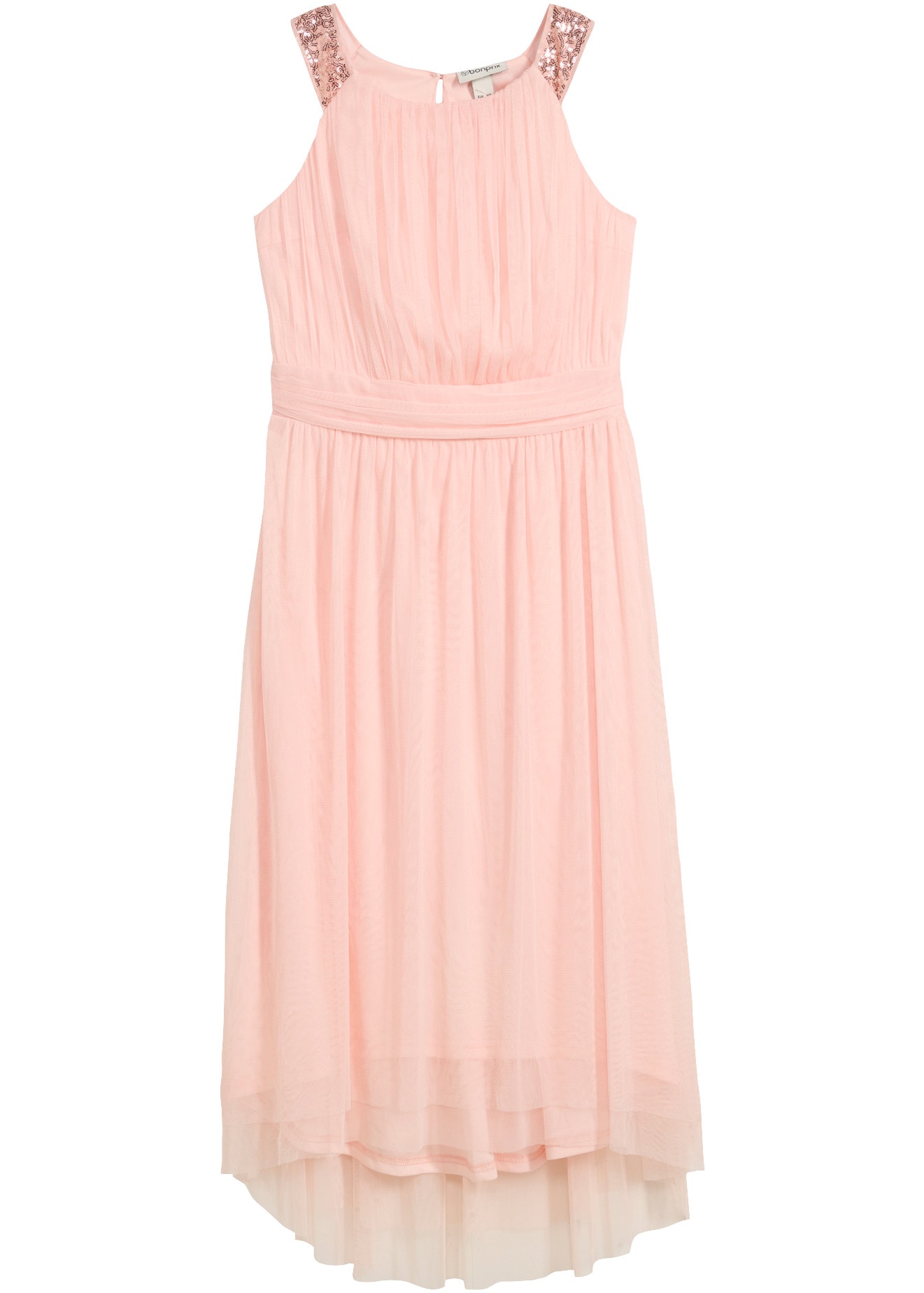 bonprix Midikleid festlicher Stil, mit Pailletten, ärmellos, Regular Fit, aus Polyester