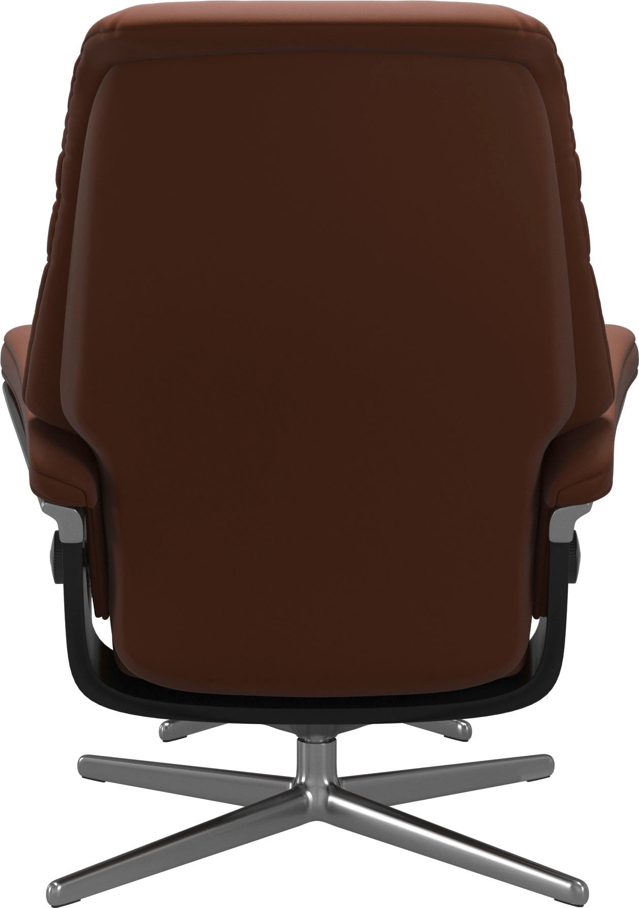 Stressless® Relaxsessel »Sunrise«, (Set, Relaxsessel mit Hocker), mit Hocker, mit Cross Base, Größe S, M & L, Holzakzent Schwarz
