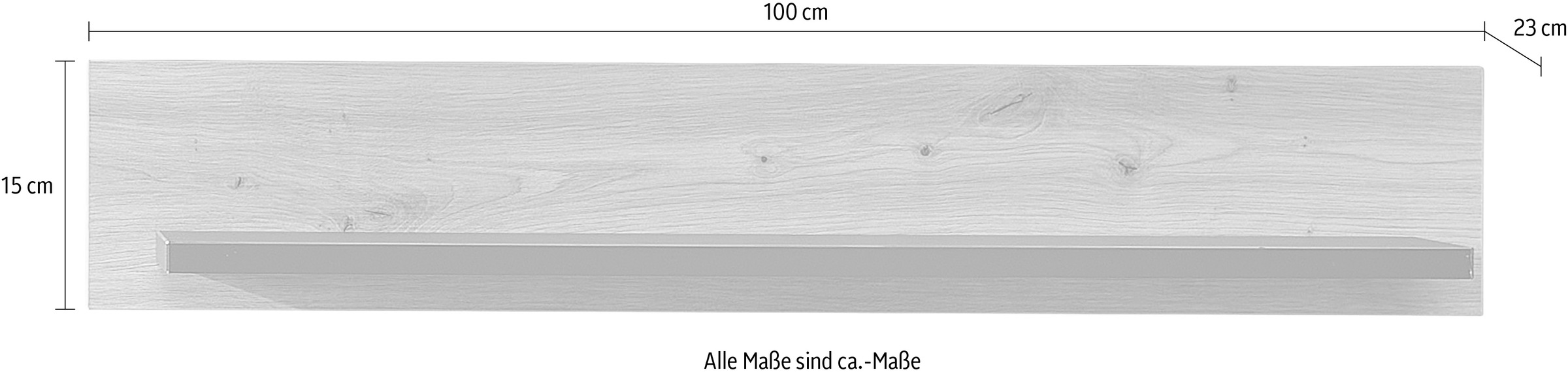 Innostyle Wandboard »Memphis 2er Set Wandboard, 100x15x23cm (B/H/T)«, LED-Beleuchtung