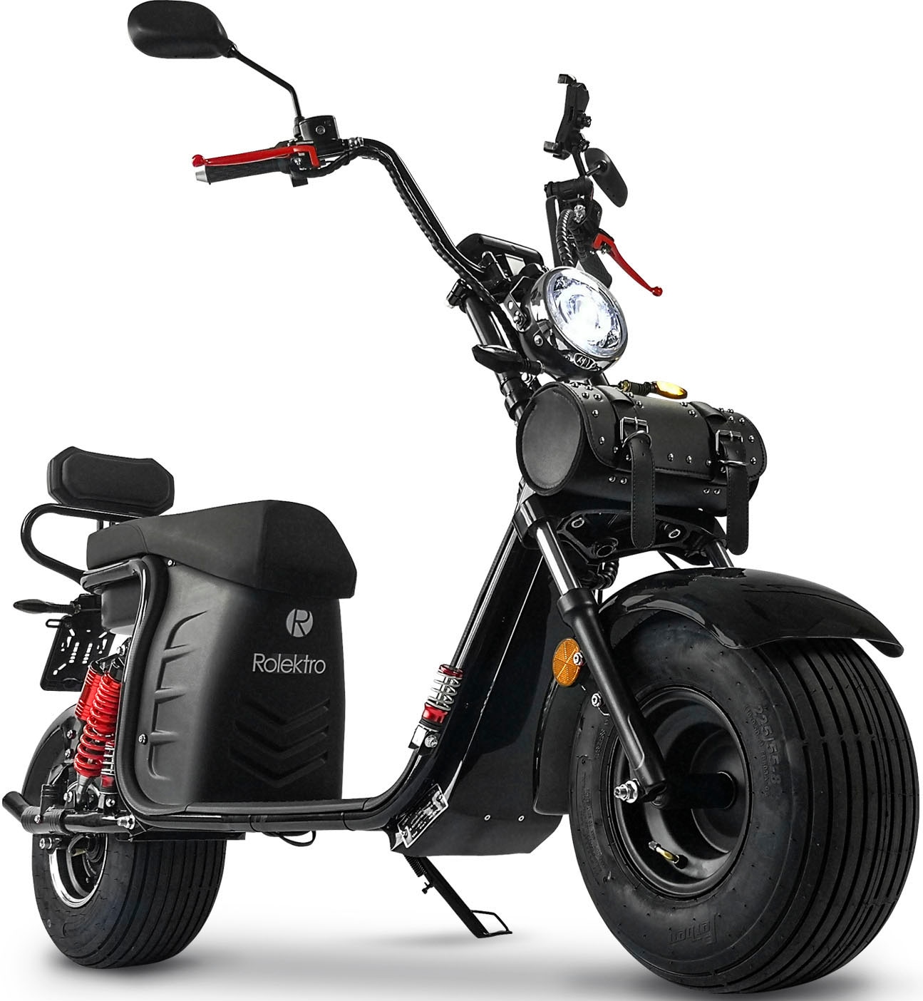 Rolektro E-Motorroller »E-Cruiser 45 Lithium, Schwarz, 2x 60V-20Ah Akku, 1500 Watt«, bis zu 100 km Reichweite, mit USB-Anschluss und integr. Alarmanlage