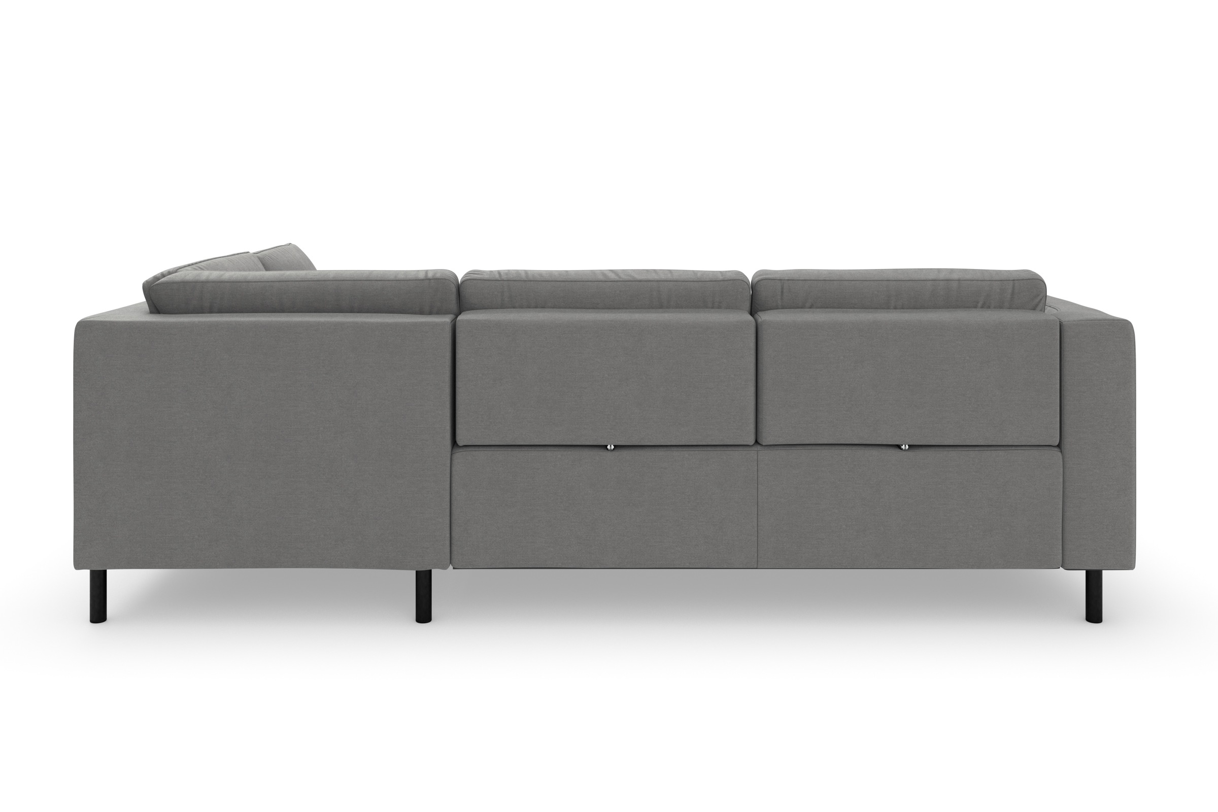 sit&more Ecksofa »Olsen L-Form«, inklusive Sitztiefenverstellung, wahlweise mit Bettfunktion, 15cm hoch