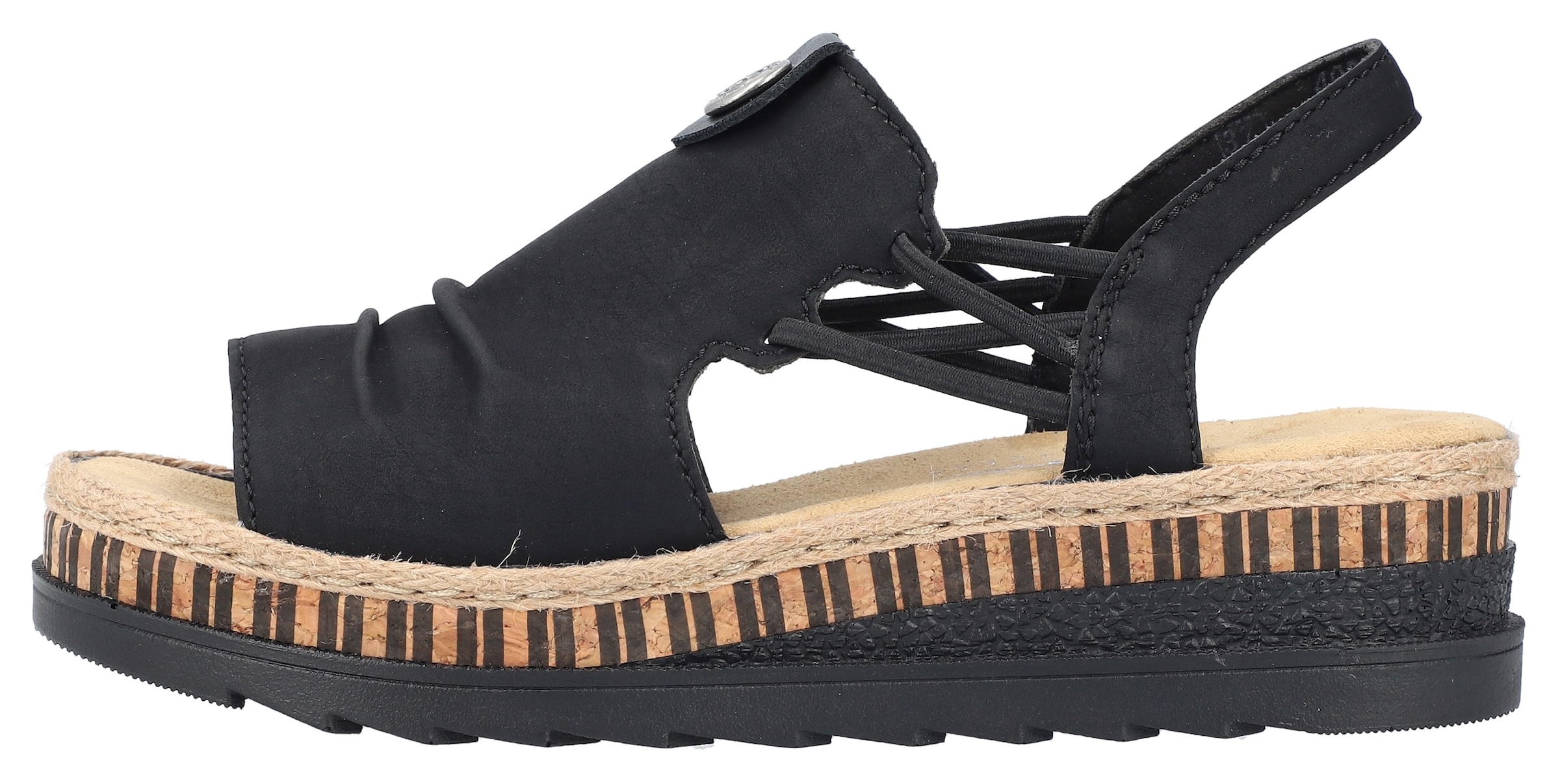 Rieker Plateausandale  Sommerschuh, Sandalette, modisches Plateau
