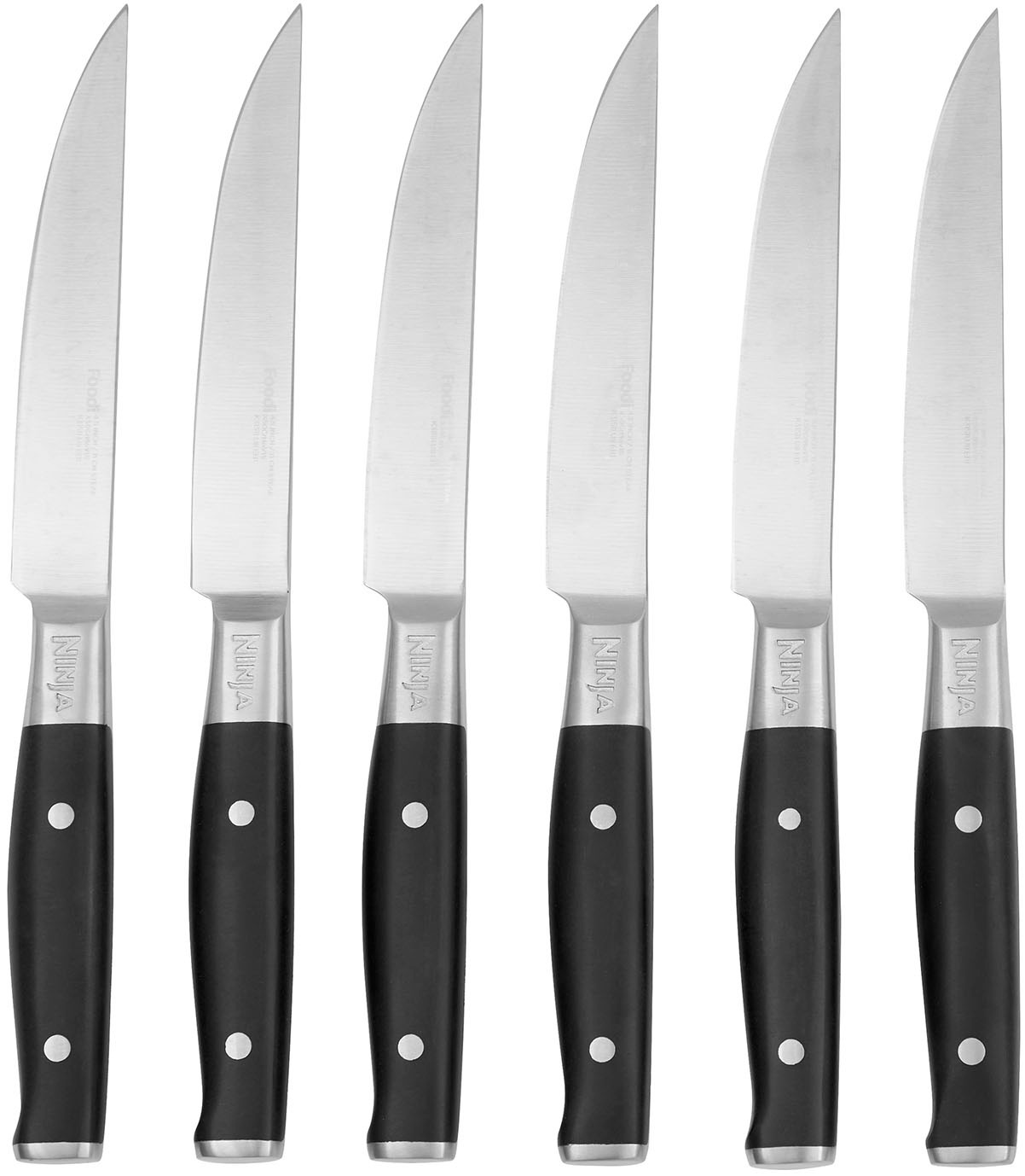 NINJA Steakmesser »StaySharp Fleischmesser 6- teiliges Set K32106EU« rostfreier deutscher Edelstahl, Präzisionsklinge, ergonomischer Griff...