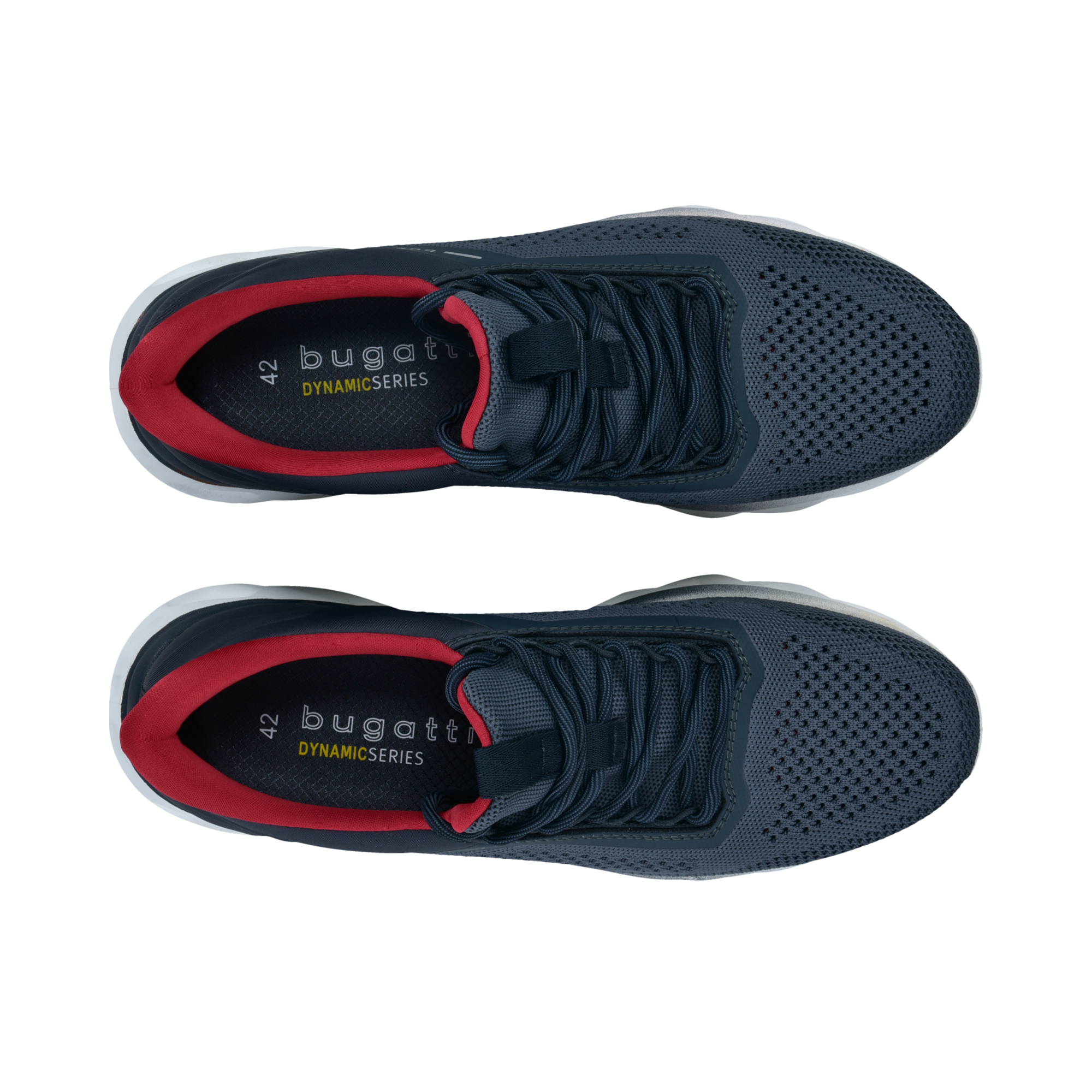 bugatti Slip-On Sneaker  Freizeitschuh, Schlupfschuh mit aufgesetzter Schnürung