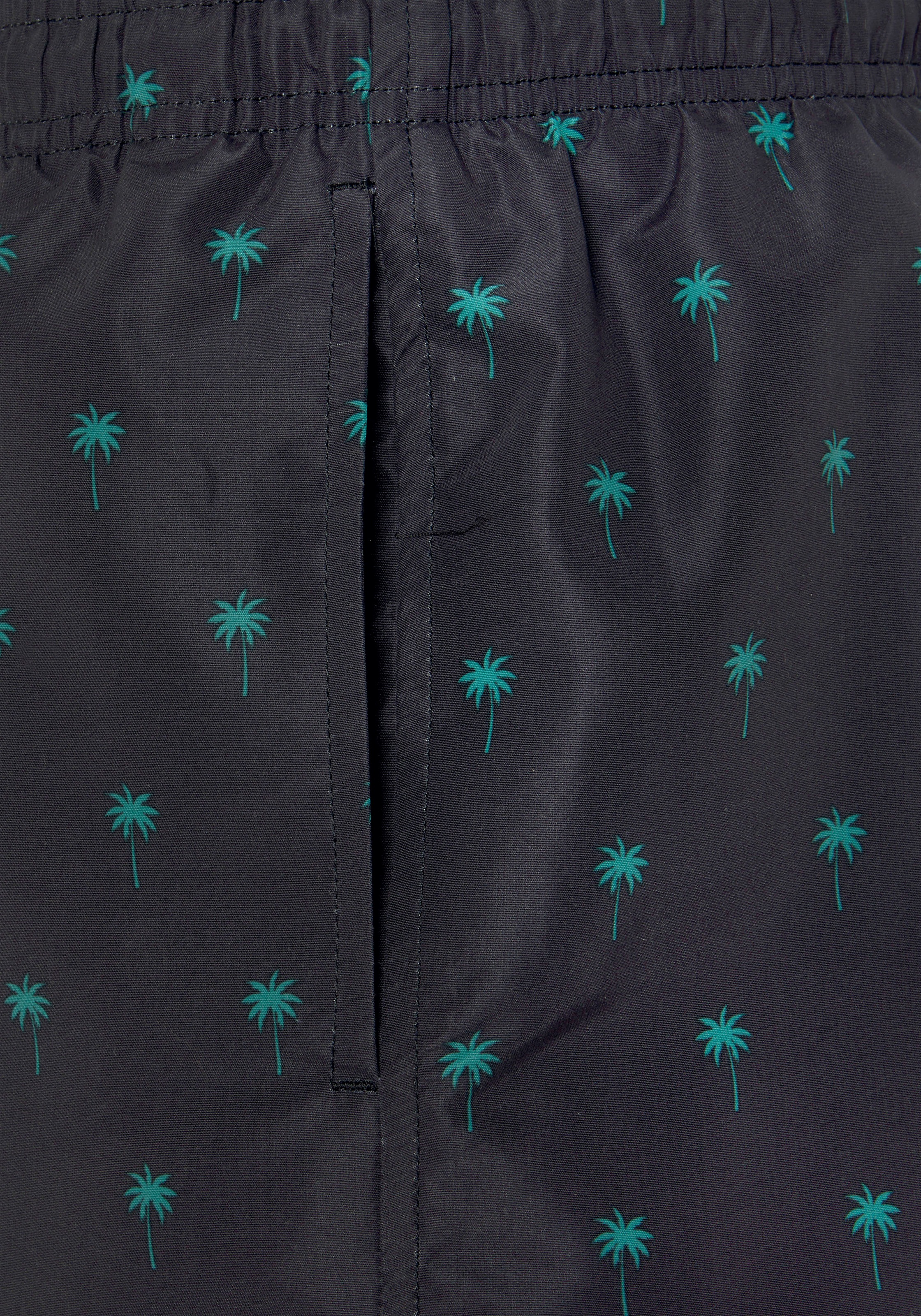 s.Oliver Badeshorts, mit Palmen-Design