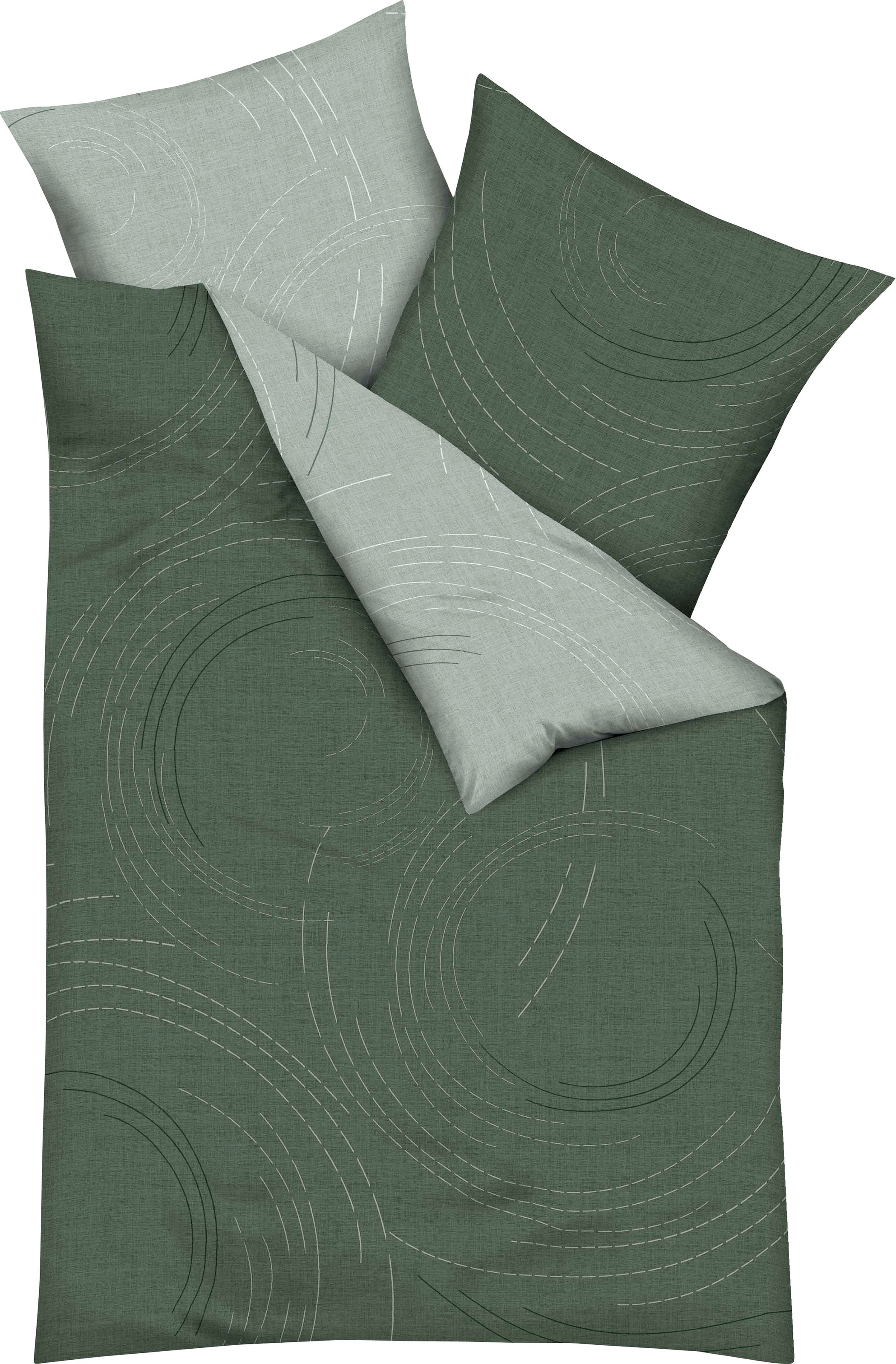Kaeppel Wendebettwäsche »Jaro, in Gr. 135x200, 155x220 oder 200x200 cm«, mit Reißverschluss, 100% Baumwolle, Bettwäsche mit zeitlosem Design