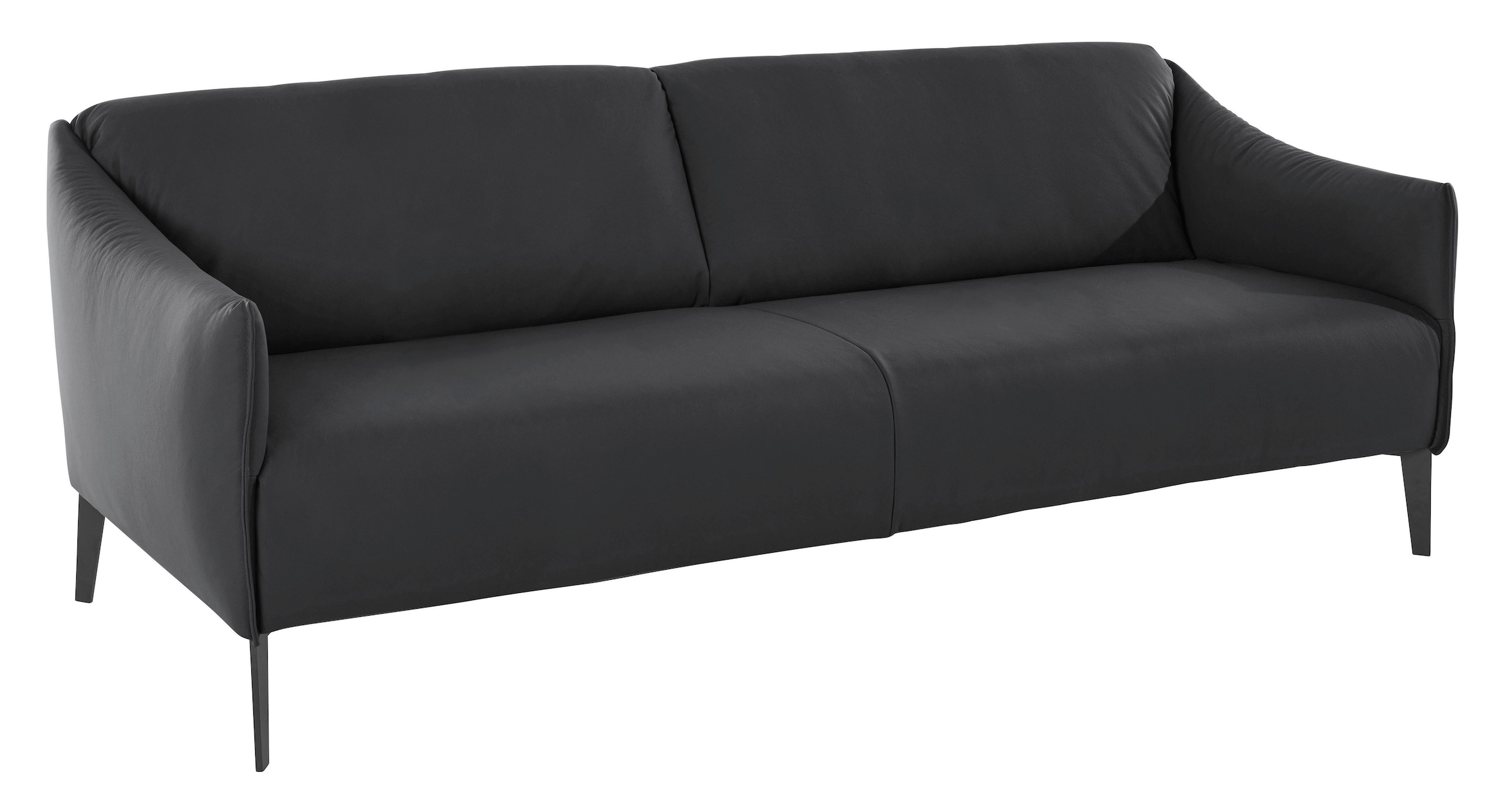 W.SCHILLIG 2,5-Sitzer »sally«, mit Metall-Winkelfüßen in Schwarz pulverbeschichtet, Breite 194 cm