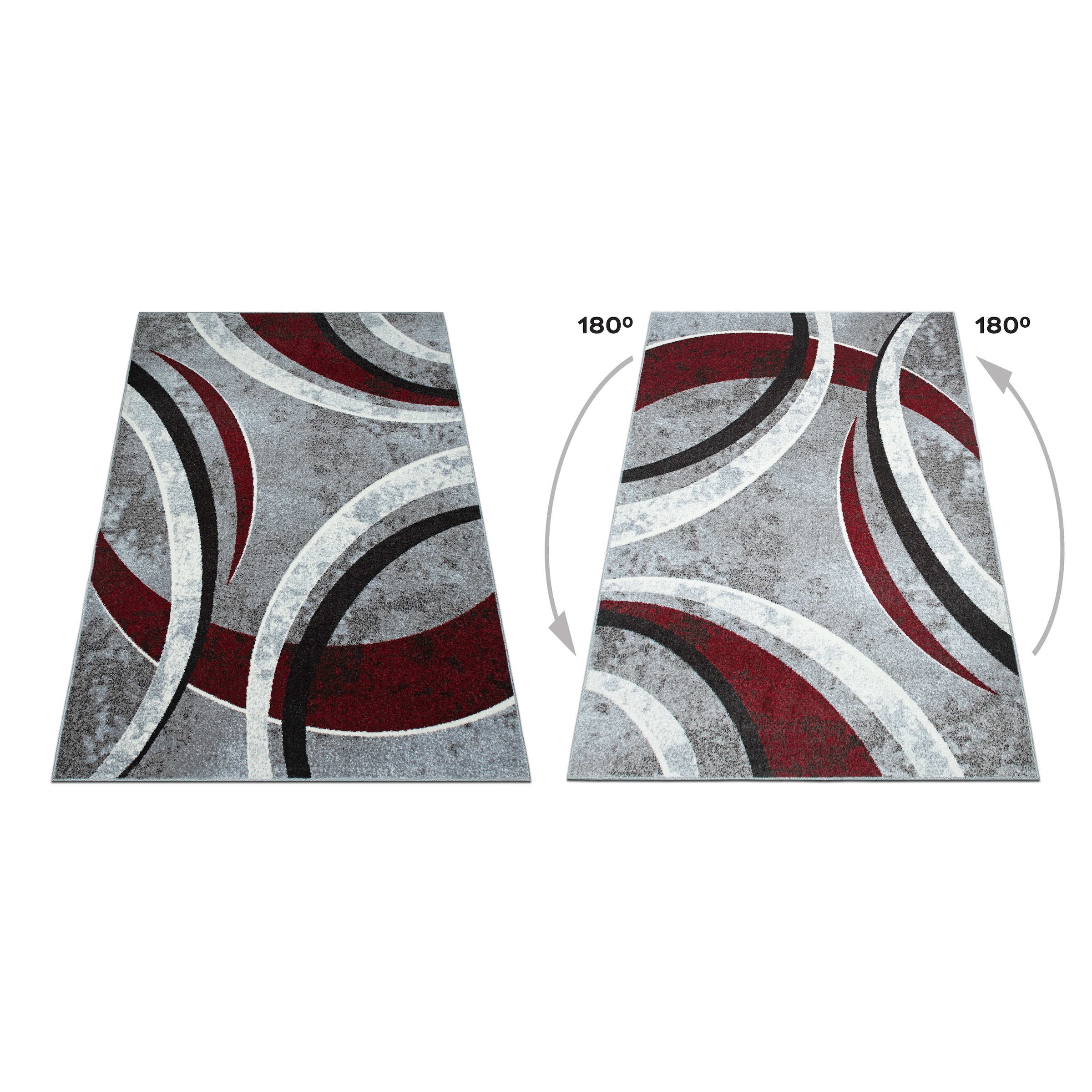 OTTO home Teppich »Flow, geometrisches Design« rechteckig 9 mm Höhe grafisch, abstrakt, elegant, Wohnzimmer, Schlafzimmer