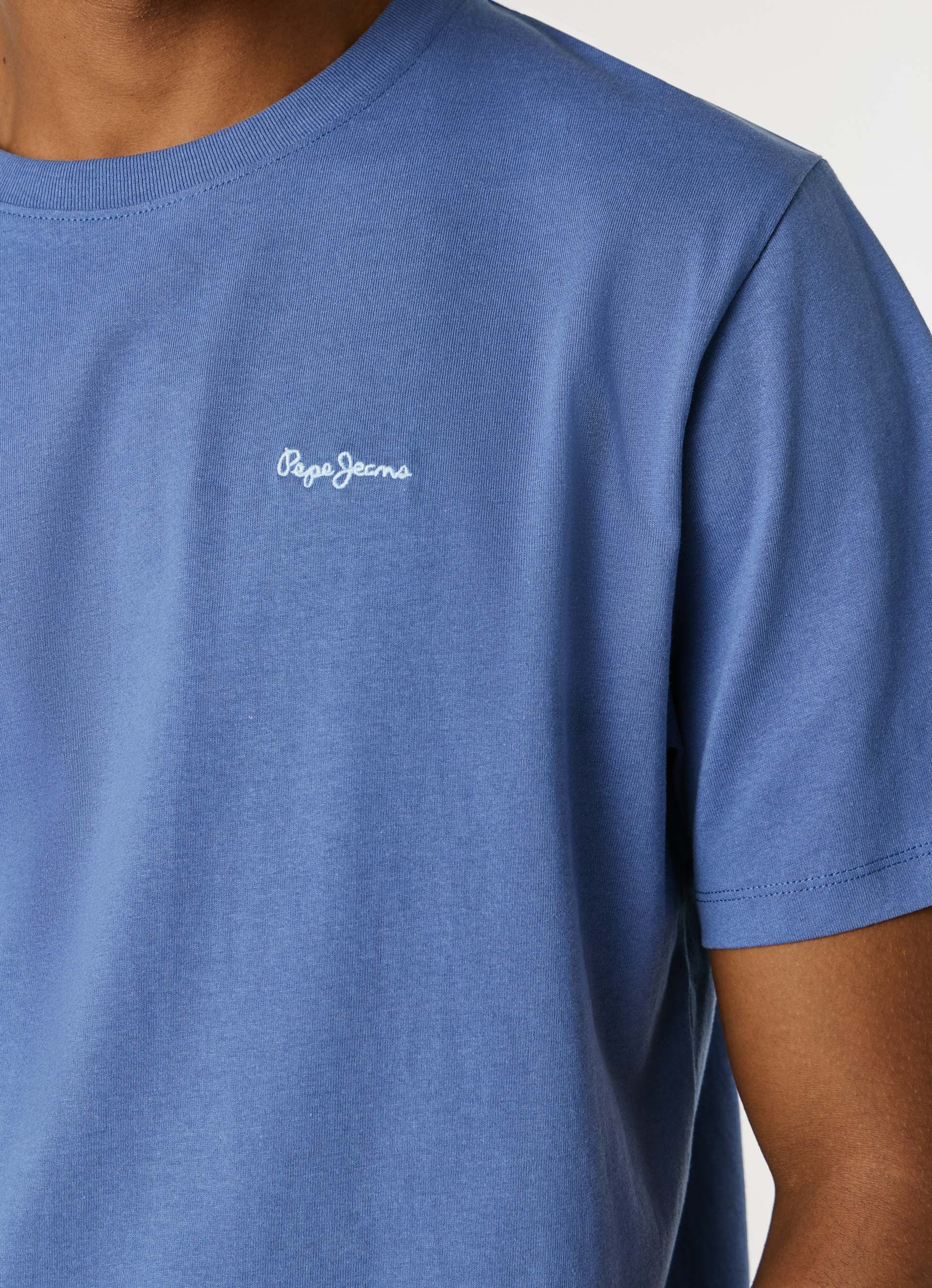 Pepe Jeans T-Shirt »CONTRAST CONNOR« mit Rundhals und gesticktem Logo