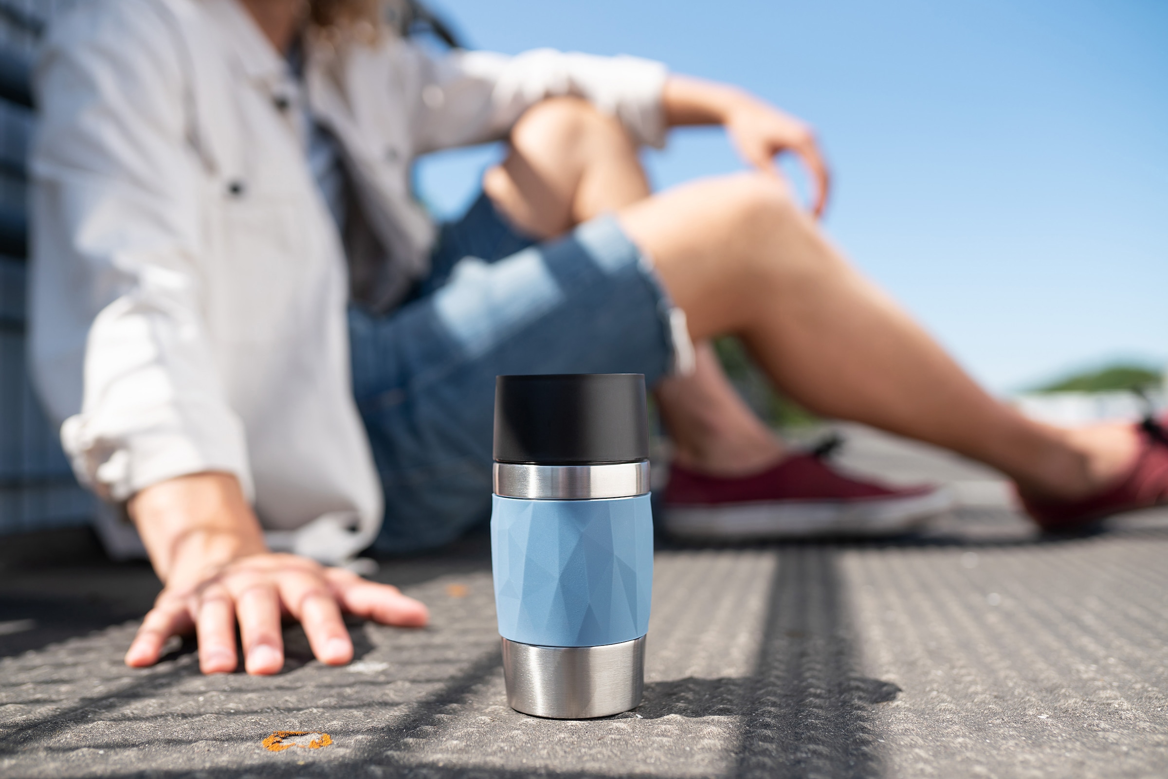 Emsa Thermobecher »Travel Mug Compact«, 0,3L, Edelstahl, 3h warm/6h kalt, 360°Trinköffnung, spülmaschinenfest