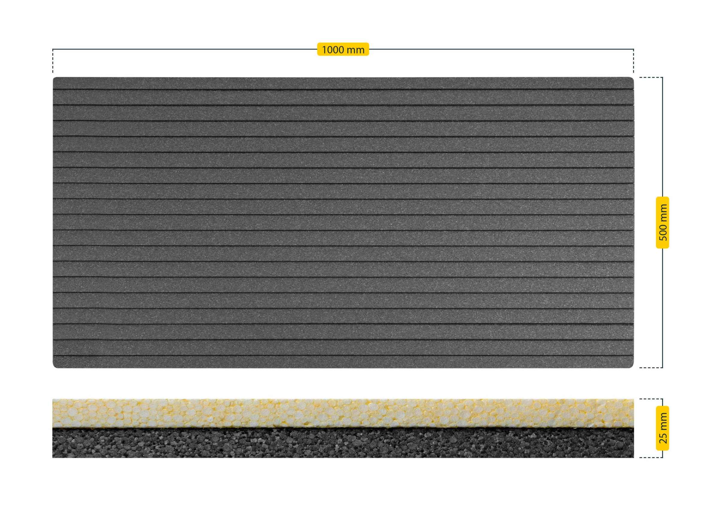 SCHELLENBERG Rollladenkastendämmung »einteilig, 100 x 50 x 2,5 cm«, Thermoisolierung für Rollläden, Wärmedämmung