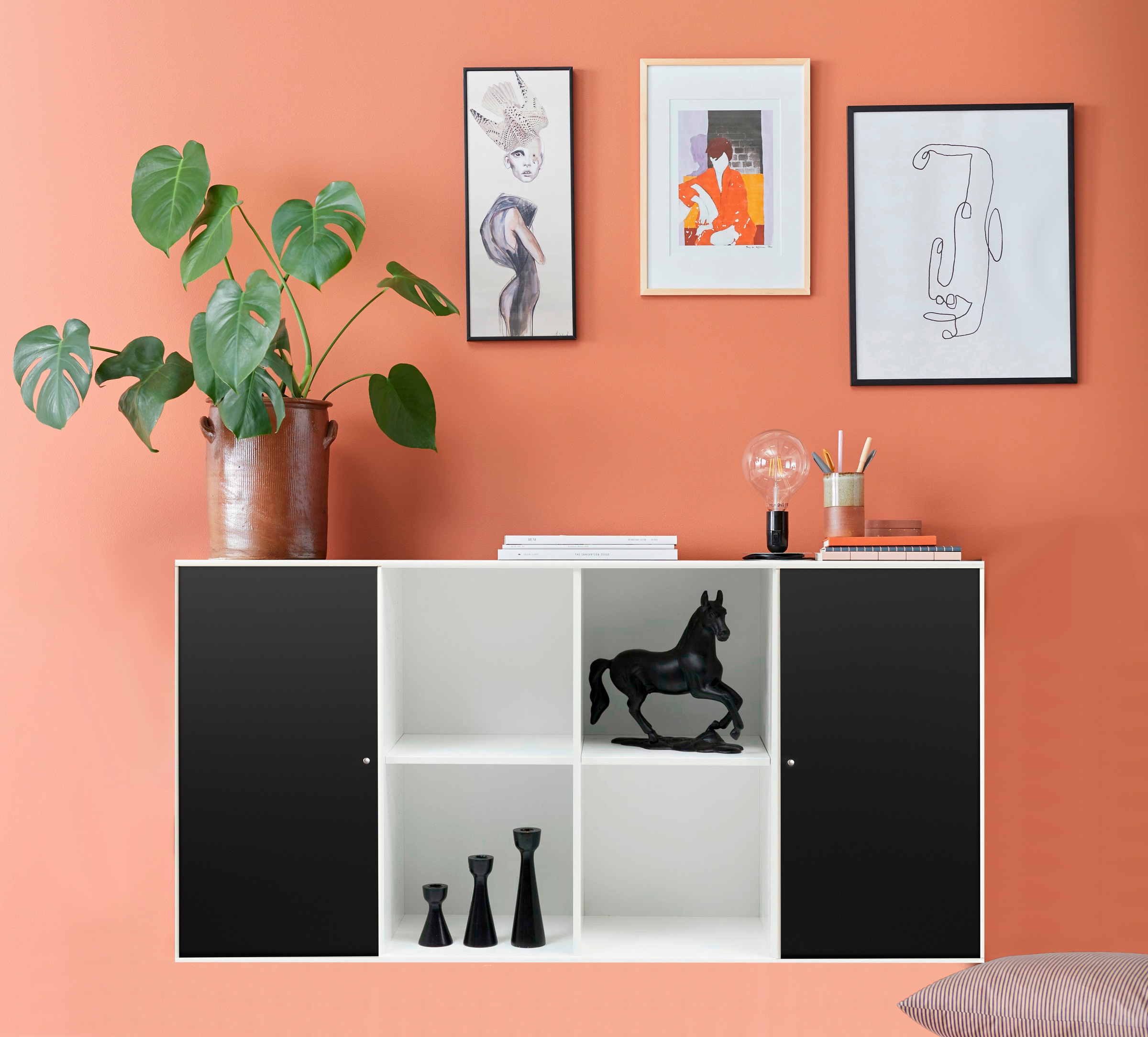 Hammel Furniture Türfront »Mistral Kubus 062, Tür passend zur Sideboard & Bücherregal«, (1 St.), für Korpus 025, 026, 116 und 117, Blick nach r. oder l., Breite: 32 cm
