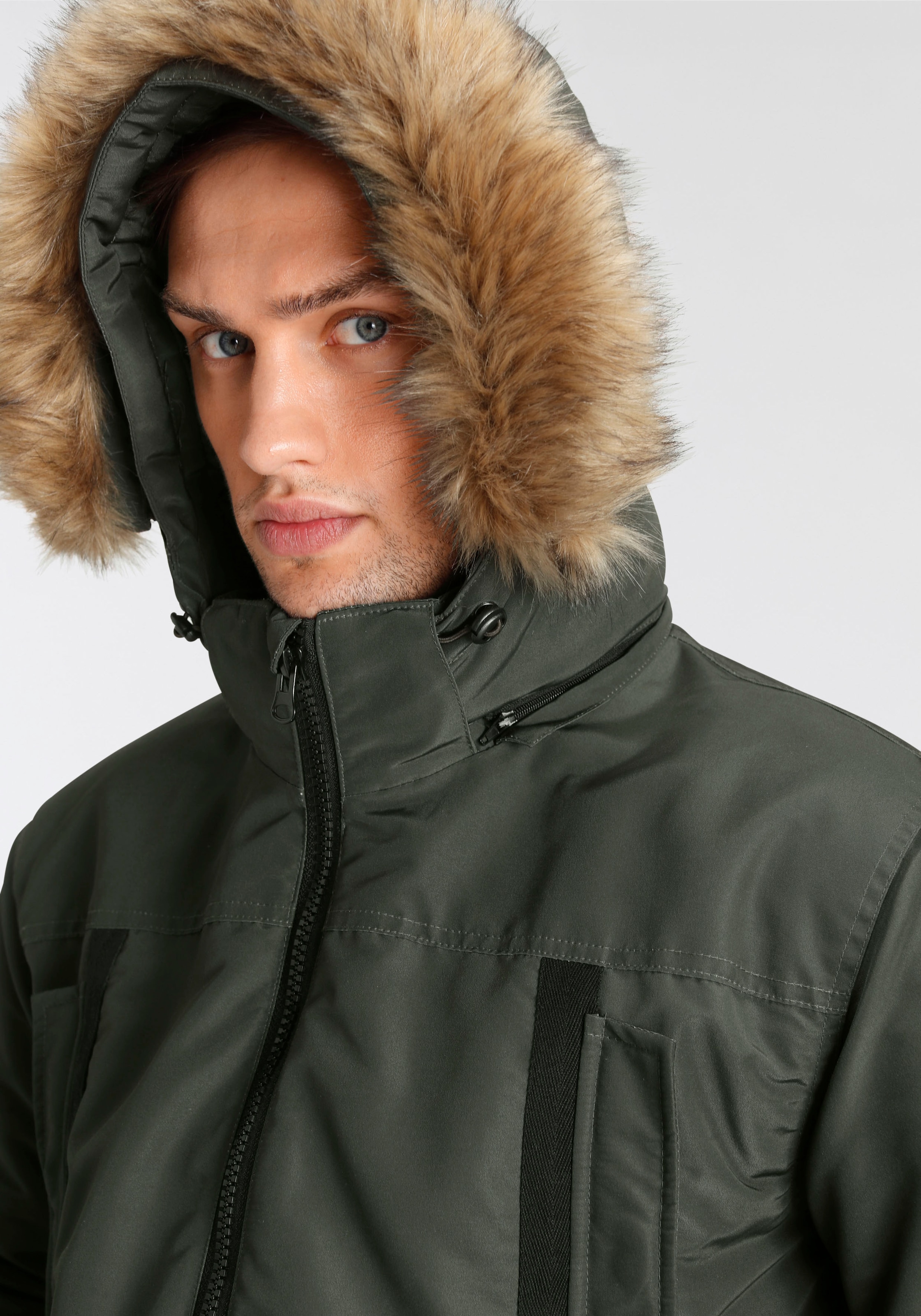 ALPENBLITZ Parka »"Frederiksberg"«, mit Kapuze, mit aufwendigen Taschendetails