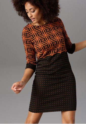 Aniston SELECTED Jerseykleid, im modernen Muster- und Punkte-Design kaufen