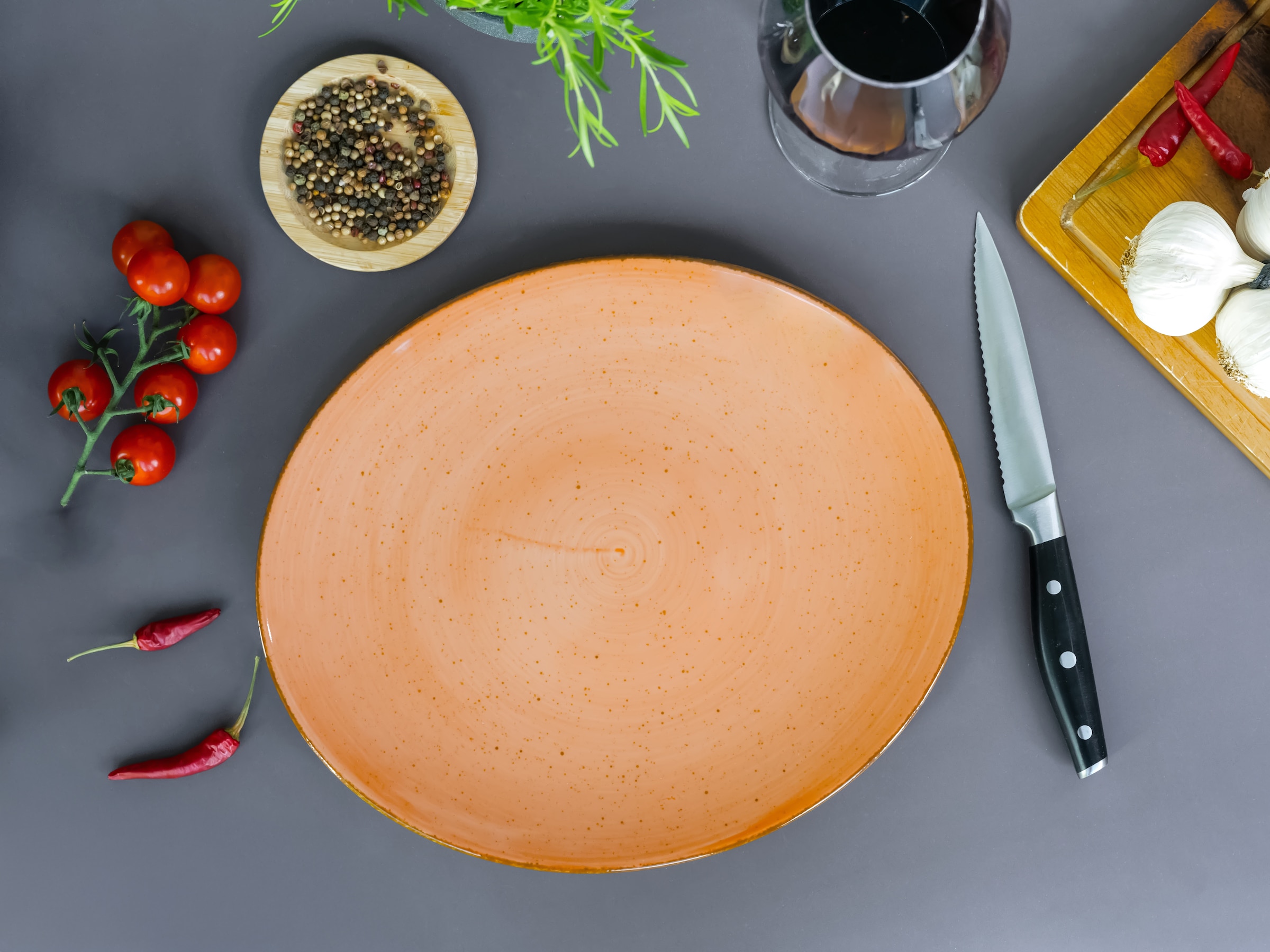 CreaTable Steakteller »Vintage Nature, Teller Set, 4-tlg.« Naturverbundenes Design, Vielseitig einsetzbar