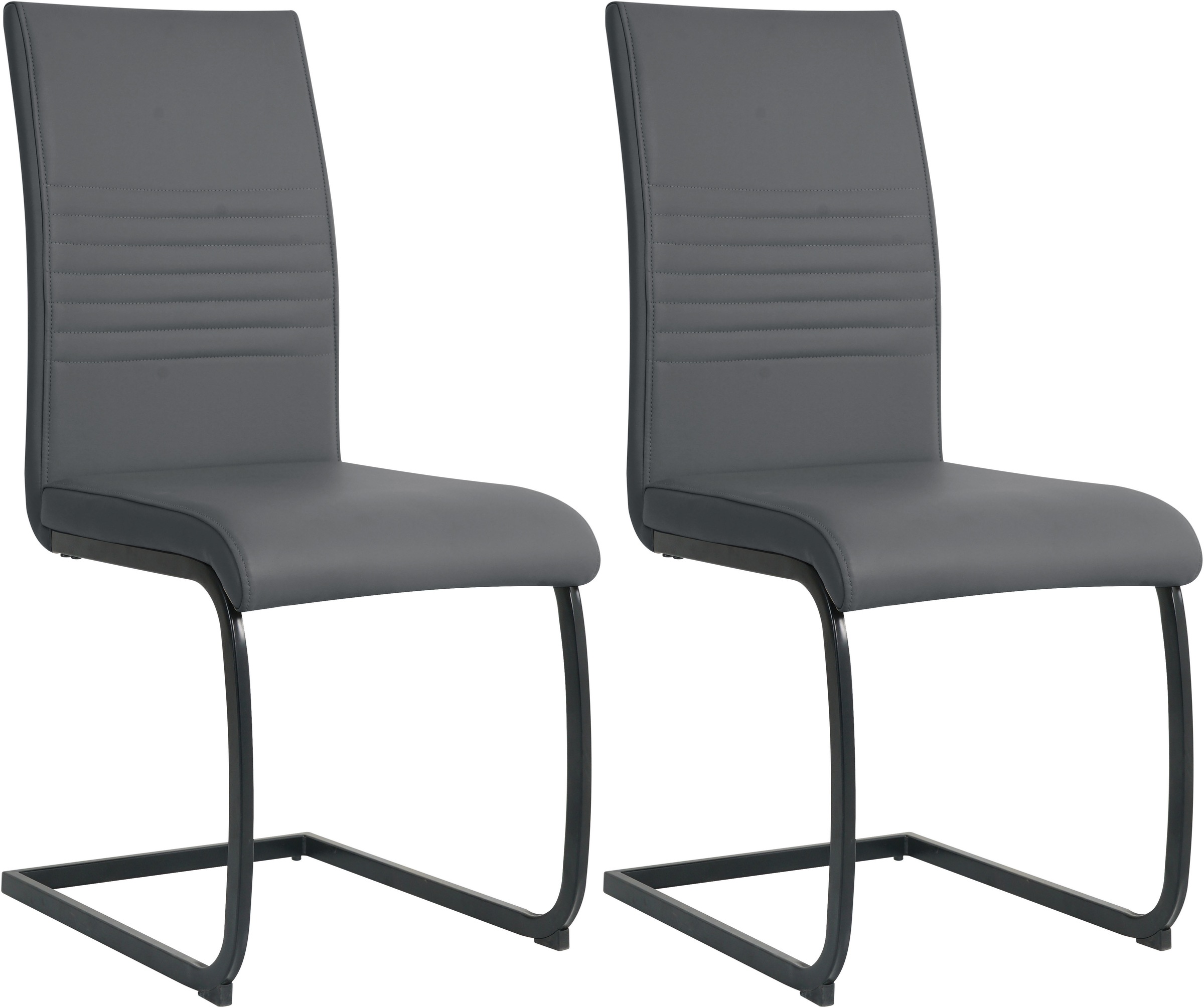 INOSIGN Freischwinger, (Set), 2 St., Kunstleder, mit Wellenunterfederung günstig online kaufen